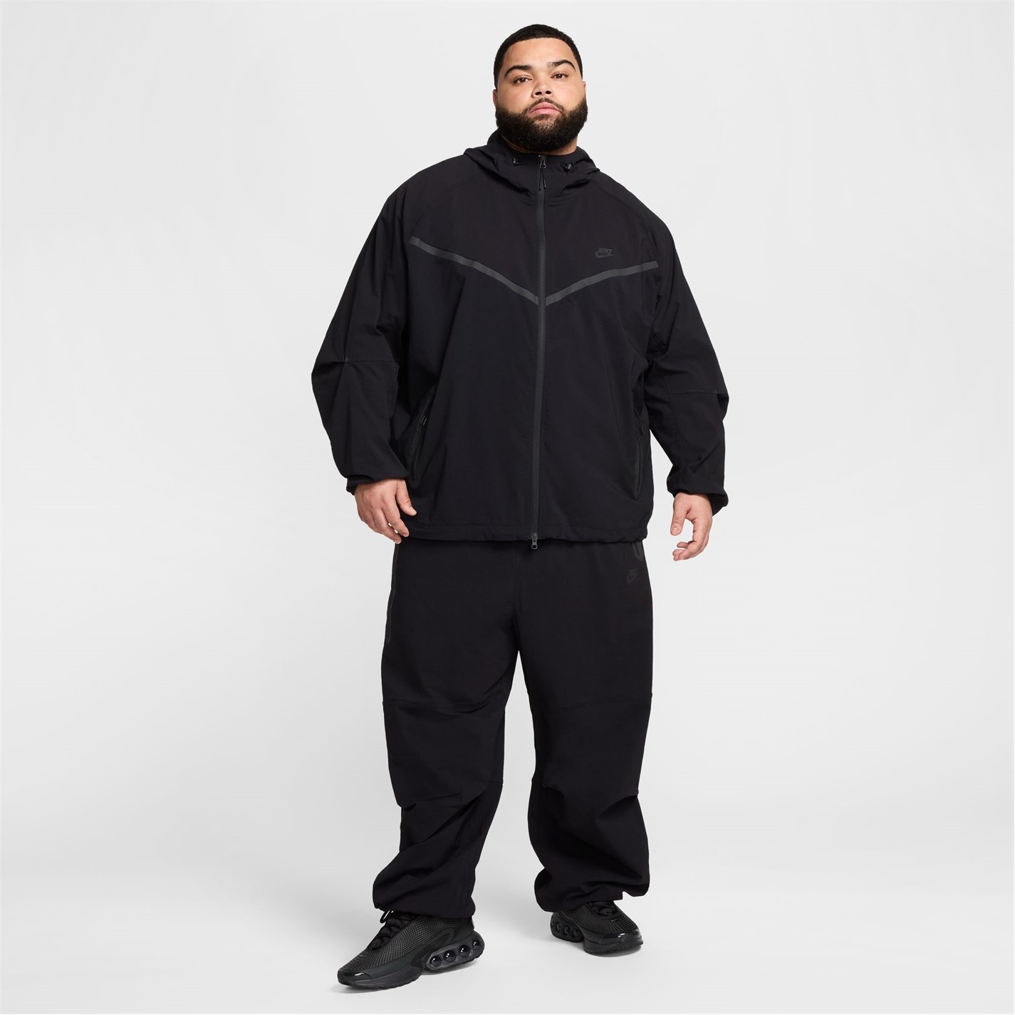 Tepláky Nike Black 645067 Men's Open Hem Woven Joggers - 3