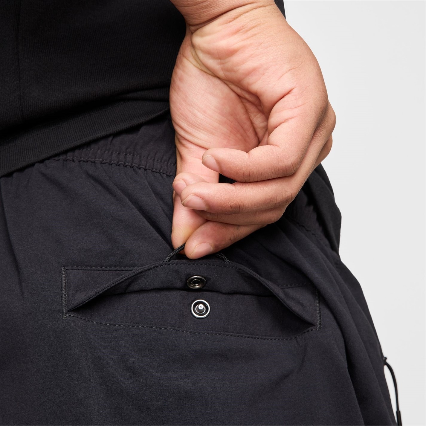 Tepláky Nike Black 645067 Men's Open Hem Woven Joggers - 6