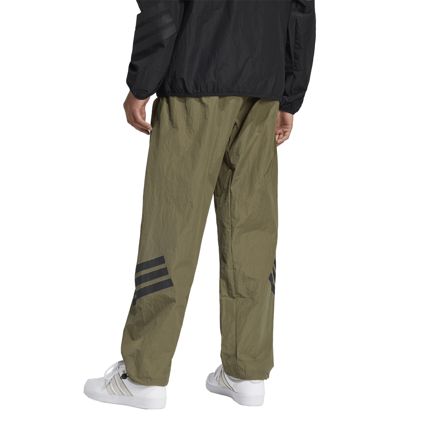 Tepláky adidas Olive Strata 1187698 Men's Future Icons Ripstop WIND.RDY Open Hem Woven Tracksuit Joggers - 3