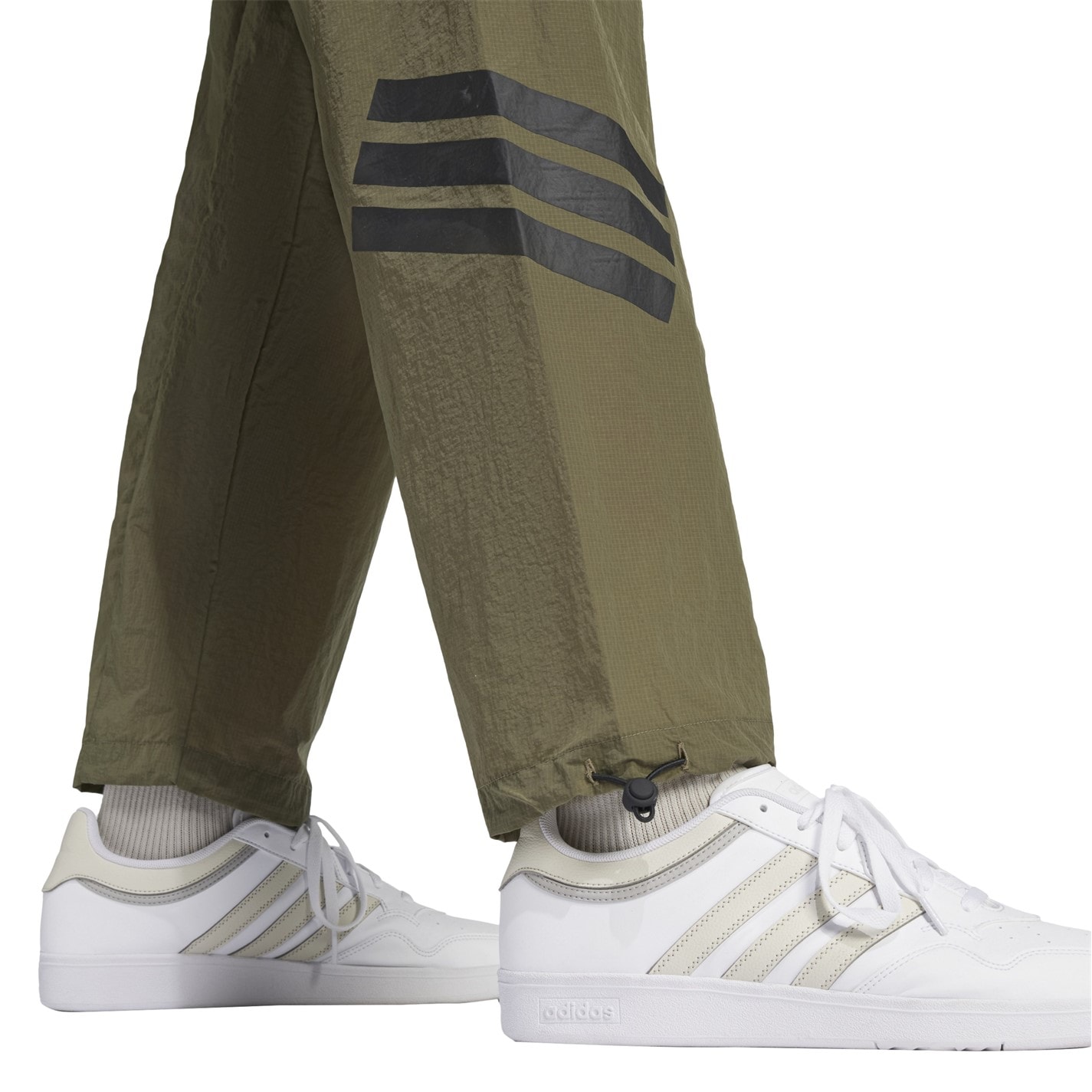 Tepláky adidas Olive Strata 1187698 Men's Future Icons Ripstop WIND.RDY Open Hem Woven Tracksuit Joggers - 5