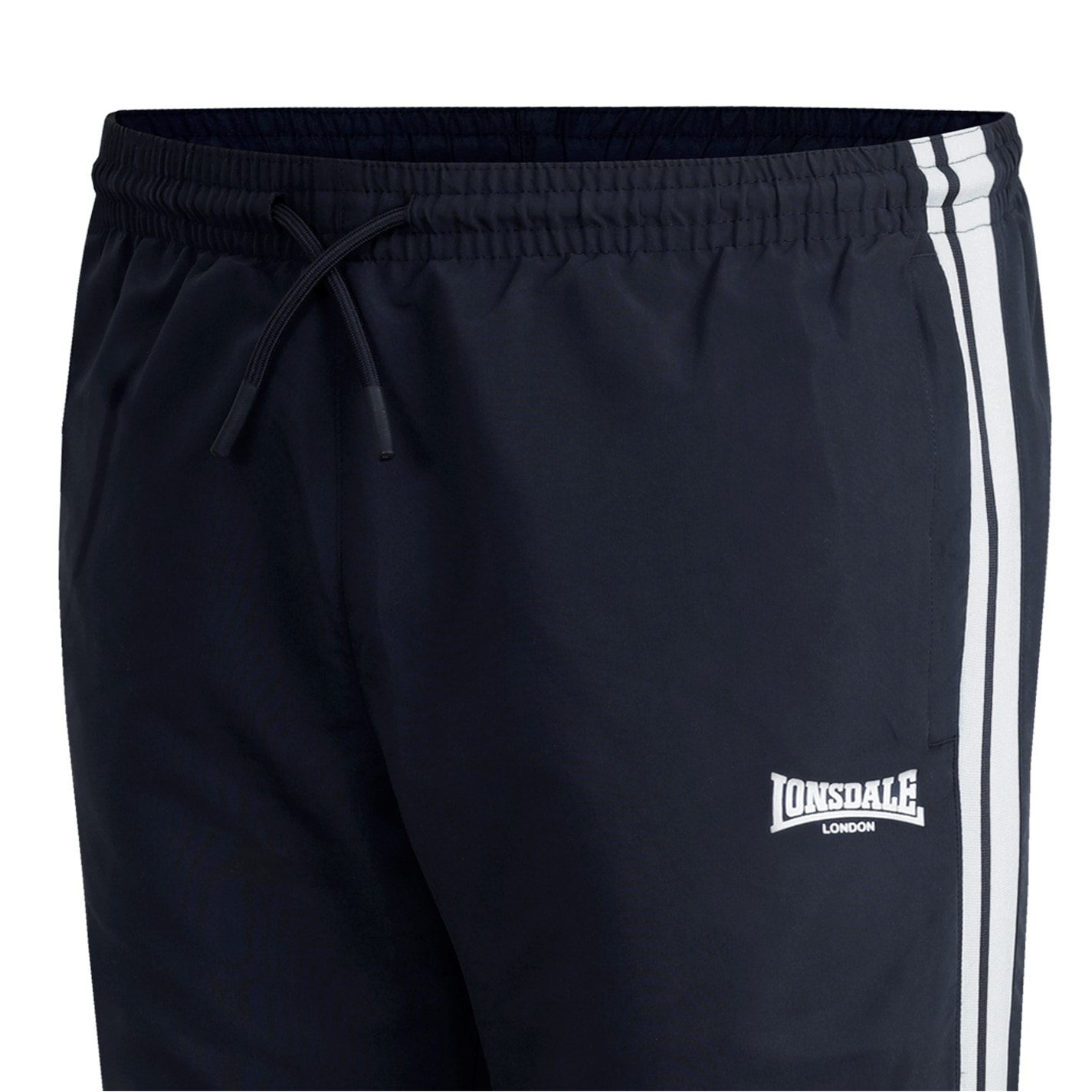Tepláky Lonsdale Black 7395191 2 Stripe CH Woven Pant Mens - 4