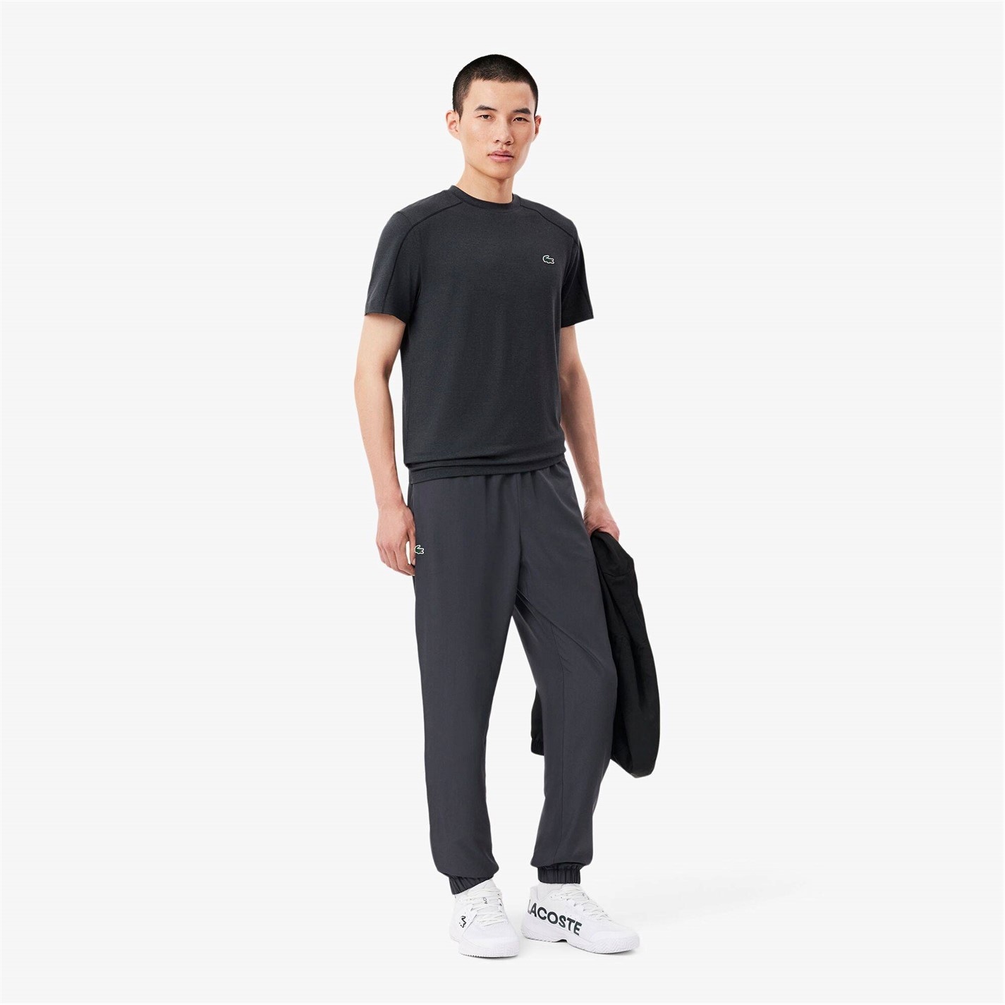 Tepláky Lacoste Graphite S5T 174386 Men's Taffeta Closed Hem Tracksuit Bottoms - 3