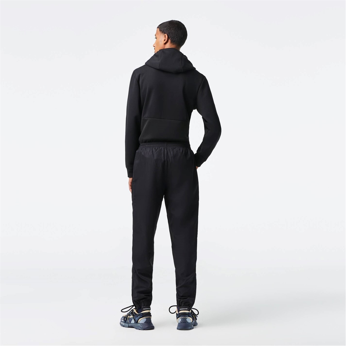 Tepláky Lacoste Black 031 6286479 Men's Taffeta Closed Hem Tracksuit Bottoms - 2