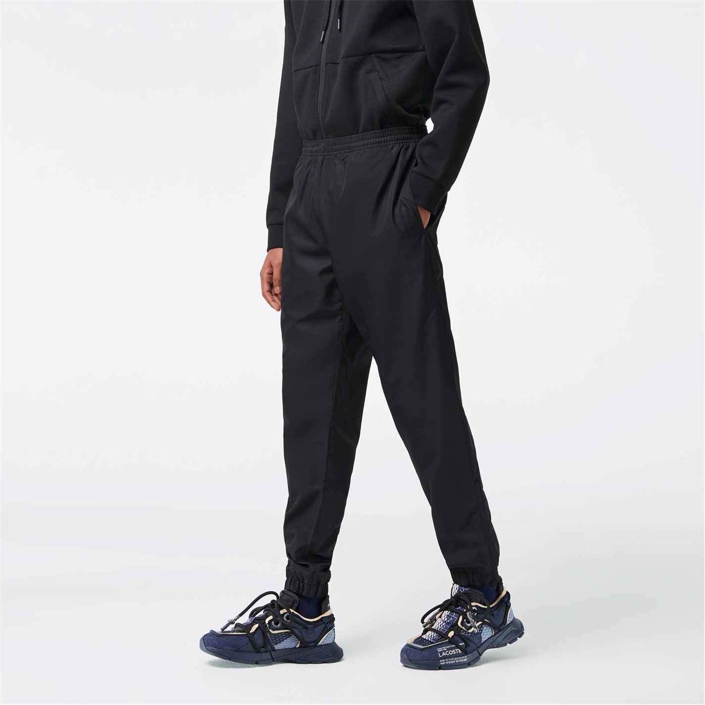 Tepláky Lacoste Black 031 6286479 Men's Taffeta Closed Hem Tracksuit Bottoms - 3