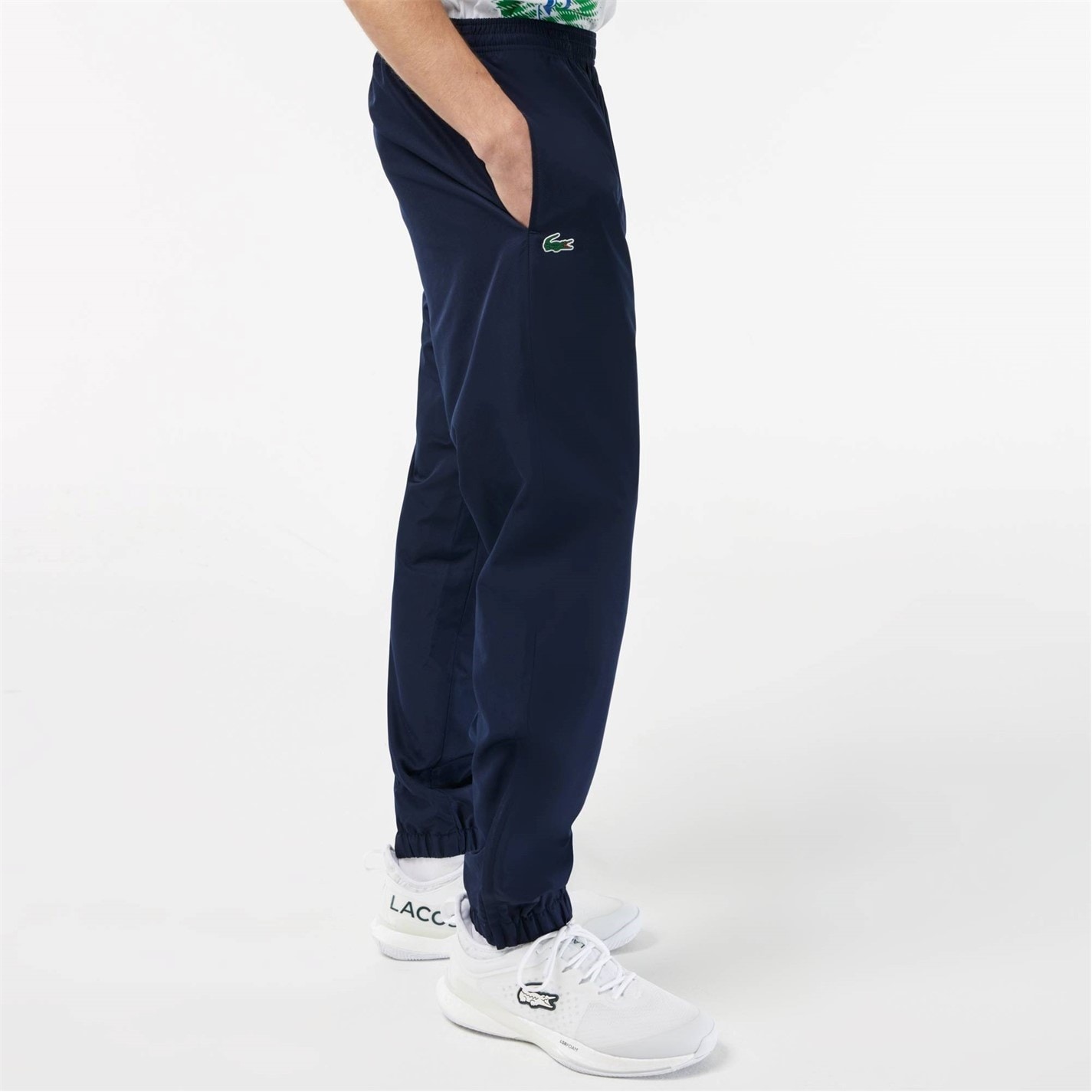 Kalhoty Lacoste Navy 166 7328580 Men's Taffeta Closed Hem Tracksuit Bottoms - 3
