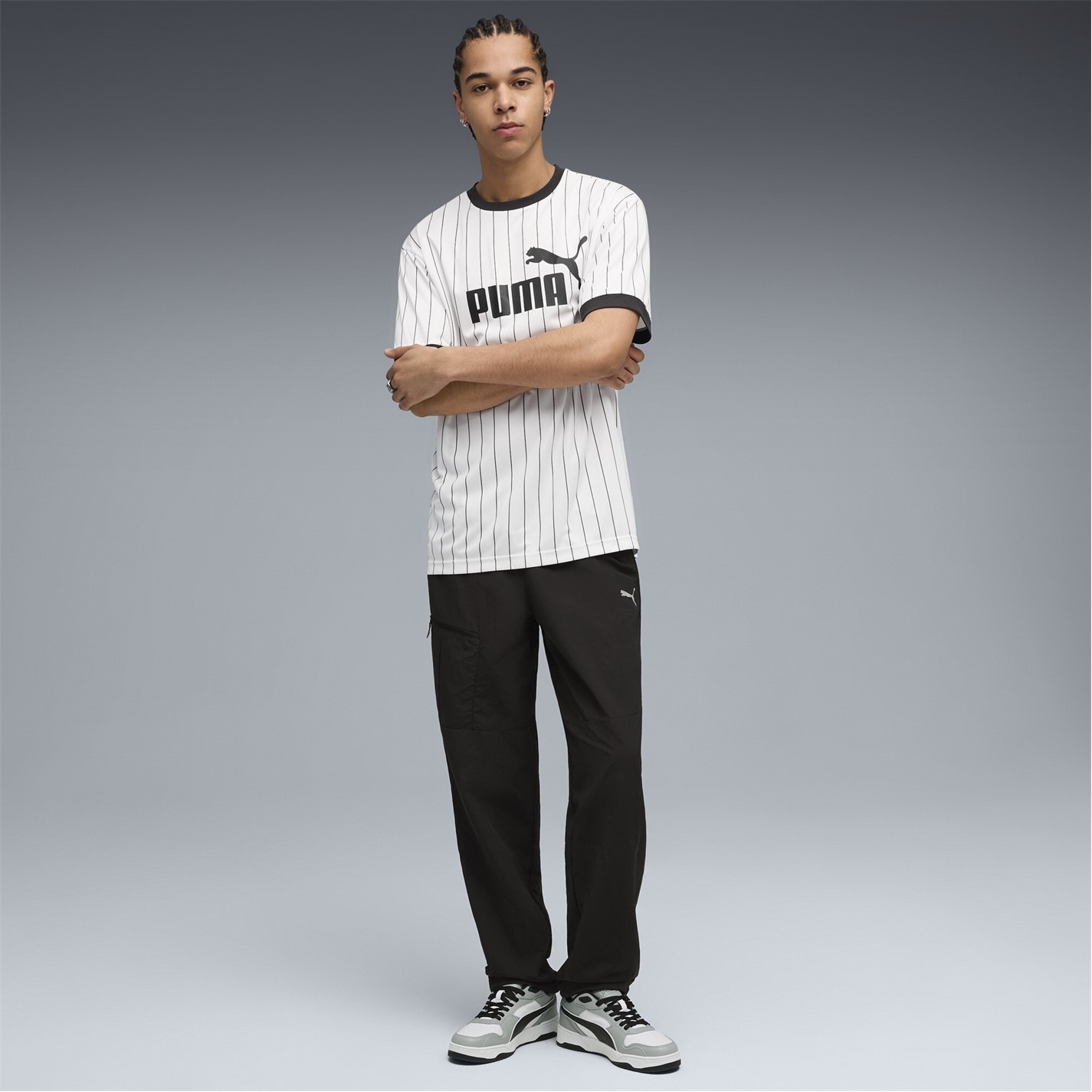 Tepláky Puma PUMA BLACK 553771 Puma PUMATECH WVN CG Sn61 - 5