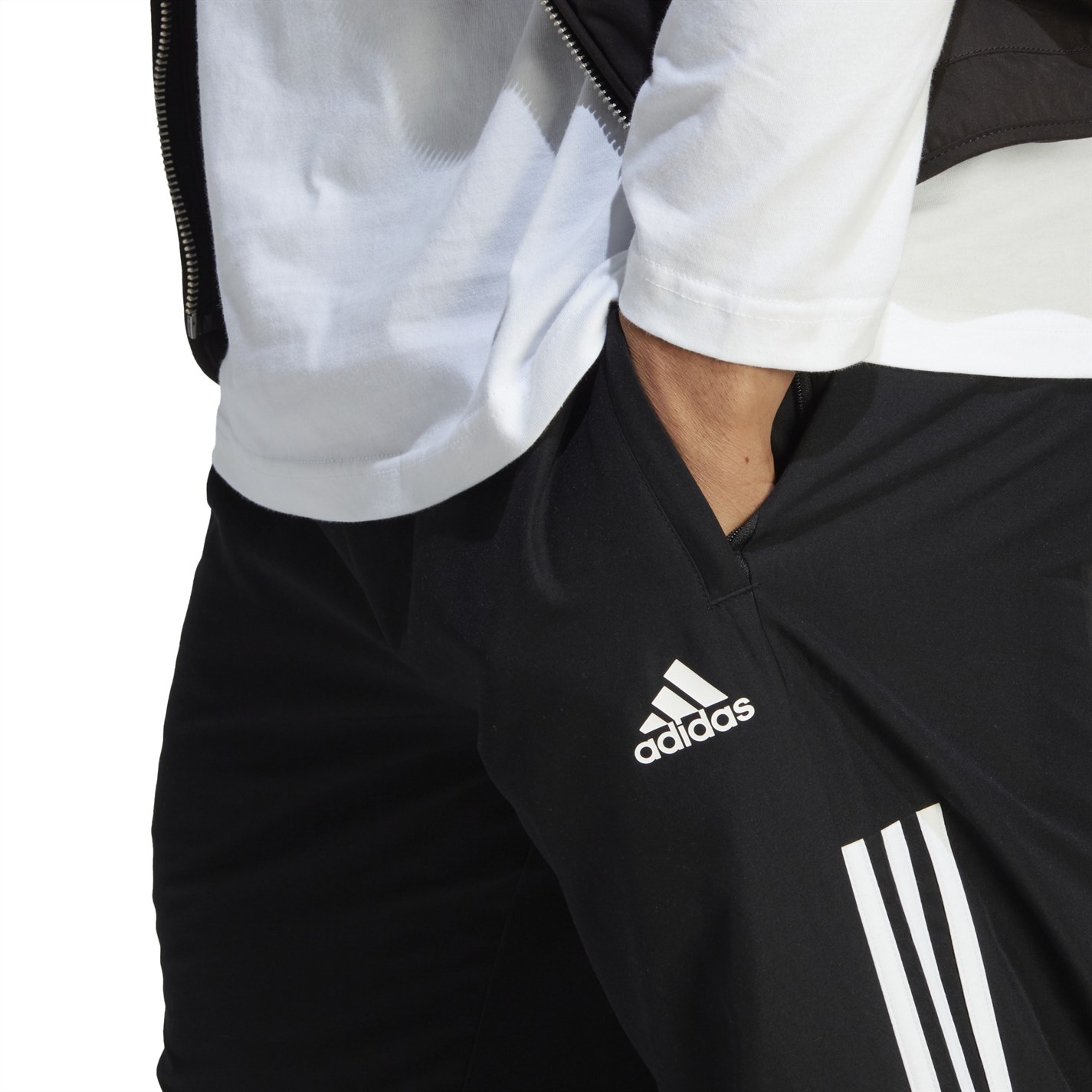 Tepláky adidas Black 2467454 Mens Samson 4.0 Tracksuit Bottoms - 5