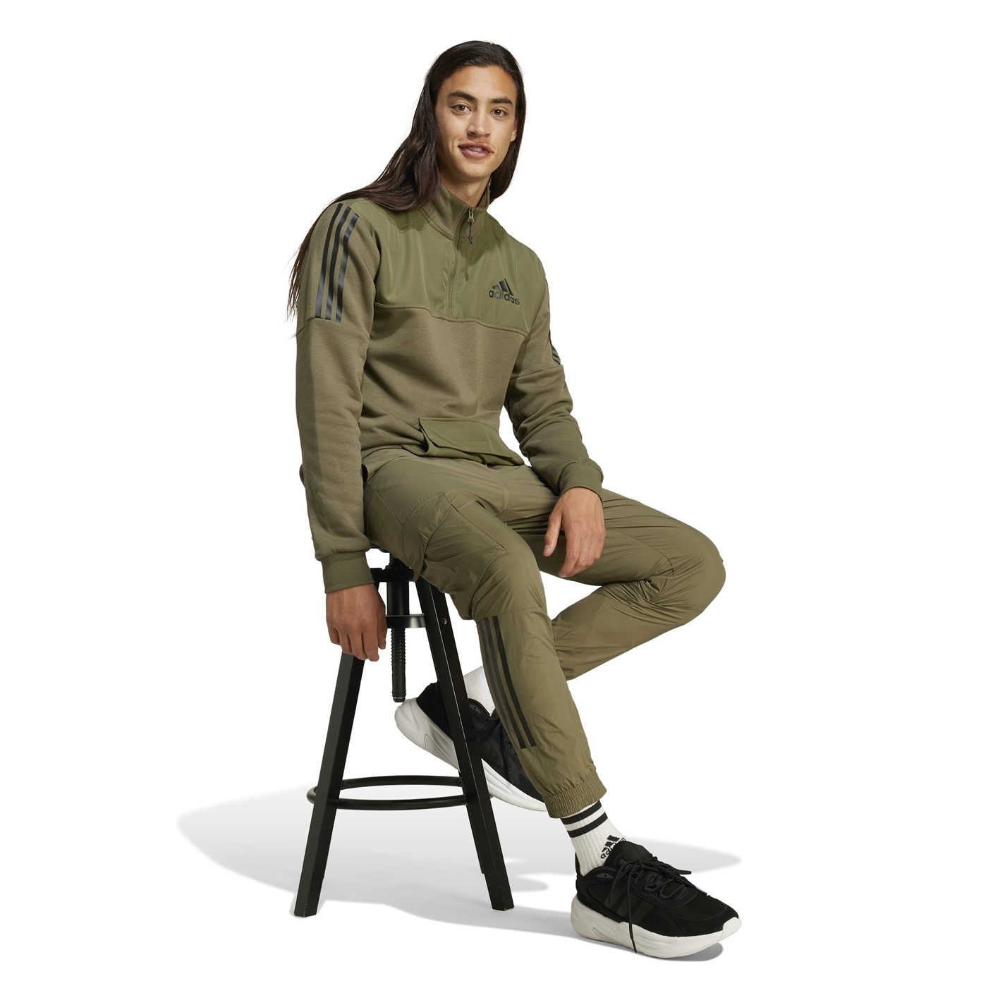 Tepláky adidas Khaki 6457725 Tech Tracksuit Bottoms Adults - 4