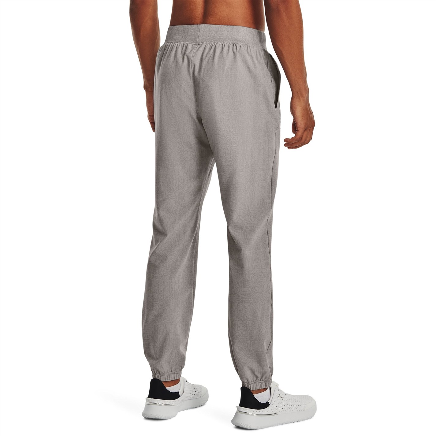 Tepláky Under Armour Grey 4519769 Men's Stretch Printed Closed Hem Woven Joggers - 3