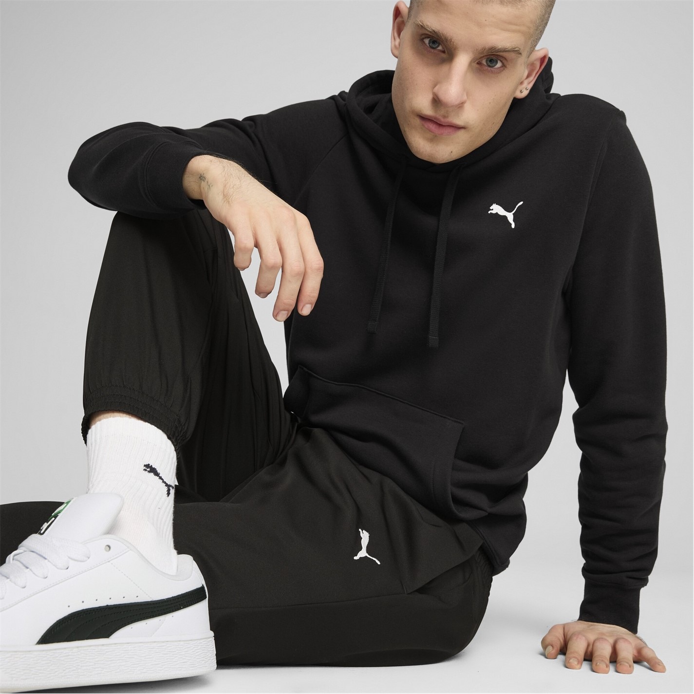 Tepláky Puma Puma Black 1705091 Puma Ess Woven Pants Cl Jogger Mens - 7