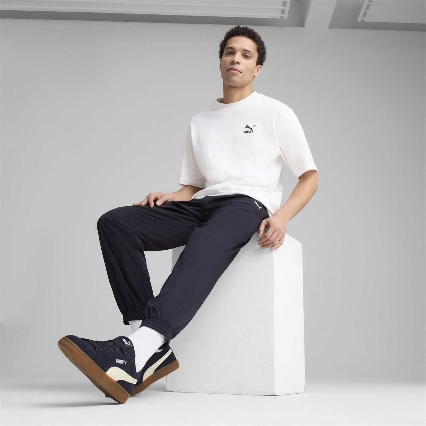 Tepláky Puma Puma Navy 9583721 Puma Ess Woven Pants Cl Jogger Mens - 5