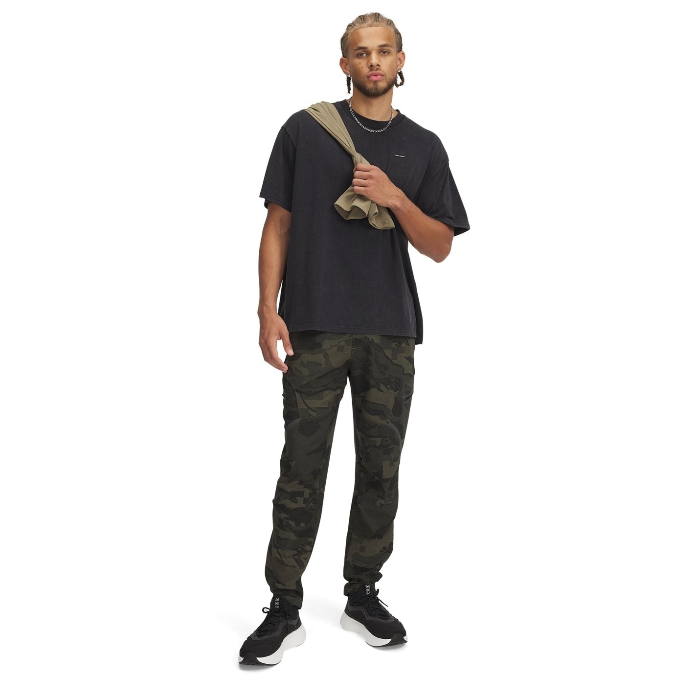 Tepláky Under Armour Green 6730025 Men's Unstop Cargo Closed Hem Woven Joggers - 4