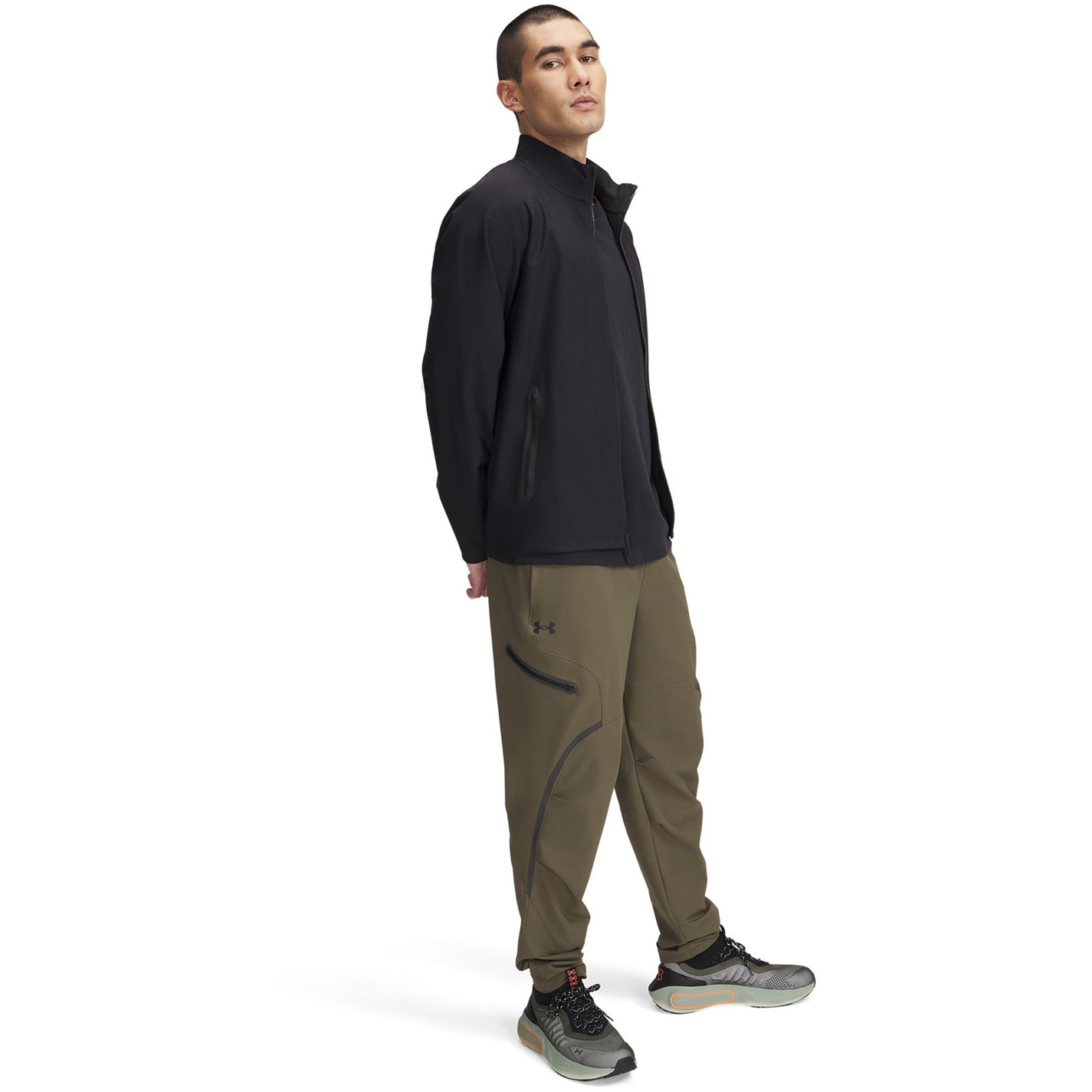 Tepláky Under Armour Green 1552928 Men's Unstop Cargo Closed Hem Woven Joggers - 4