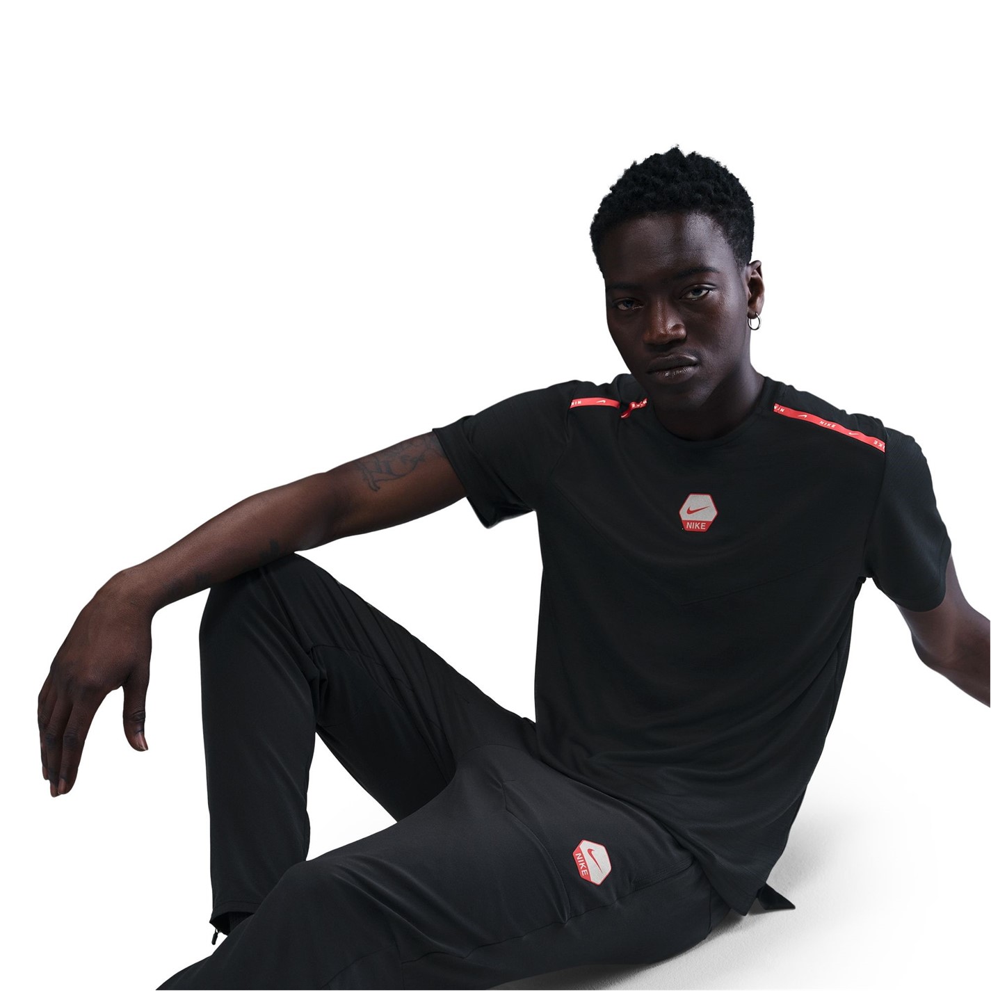 Tepláky Nike Black 9341535 City Run Jogging Bottoms Mens - 5