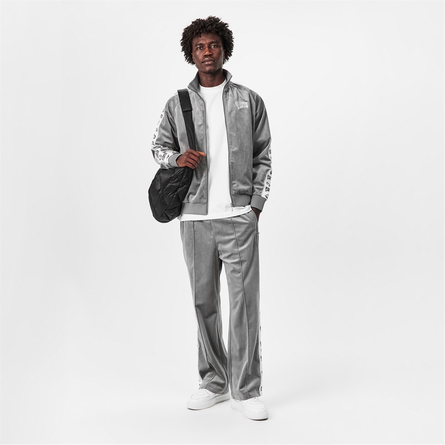 Tepláky BILLIONAIRE BOYS CLUB Charcoal 6292709 Men's Small Arch Open Hem Woven Tracksuit Joggers - 6