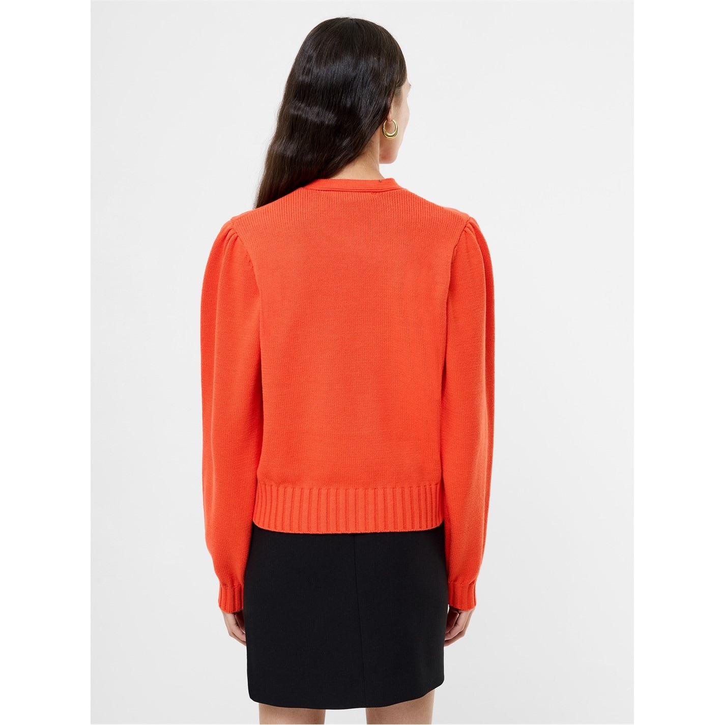 French Connection Orange 7785851 Women's Varli Front Button Lightweight Cardigan - 3