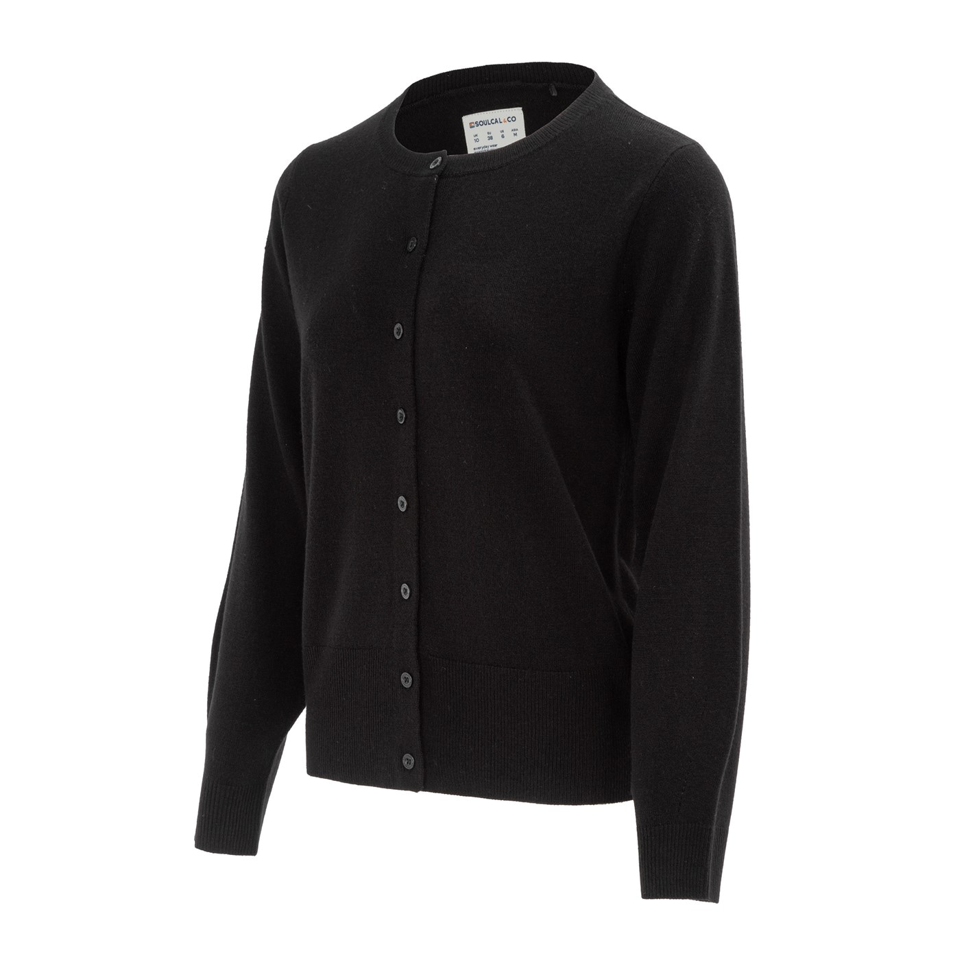 Šaty SoulCal Black 7646367 Cal Women Button Down Cardigan - 3