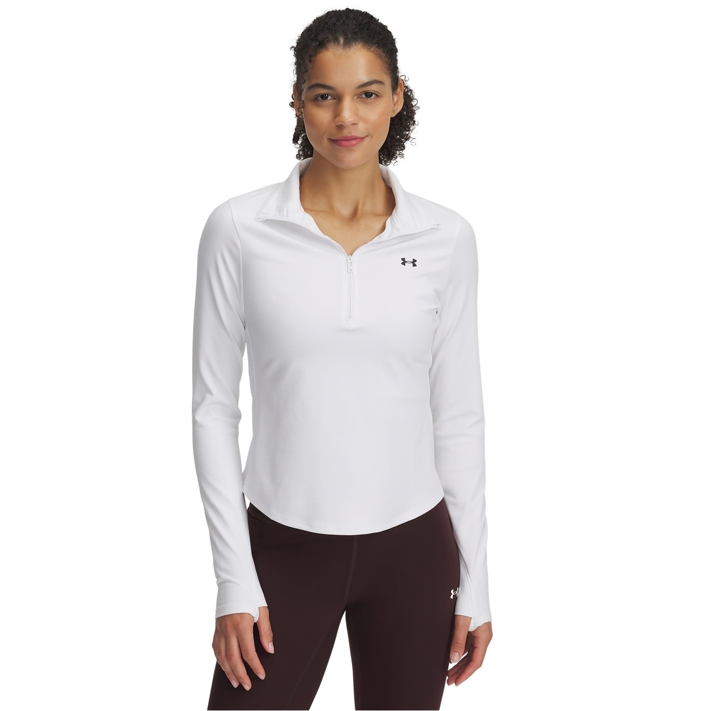 Bunda Under Armour White 3748458 Women's Motion 2 Zipped Performance Tracksuit Top - 1