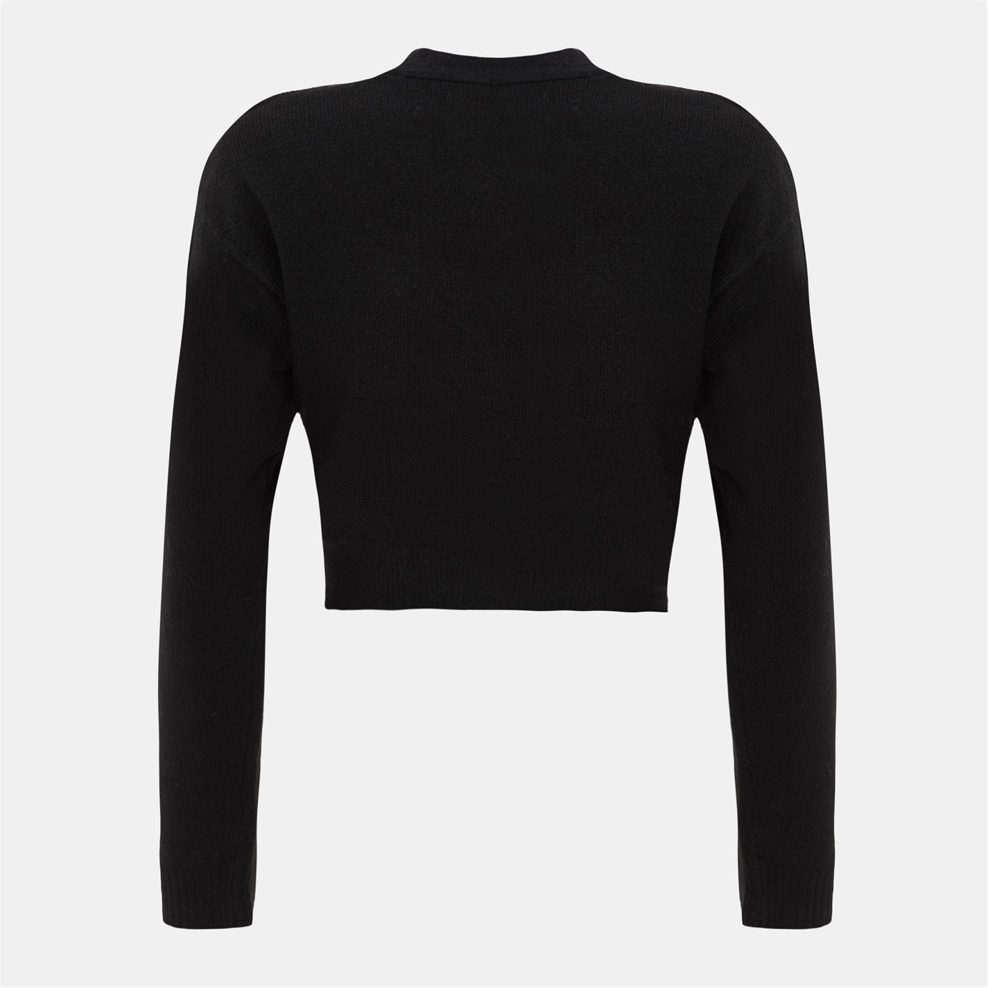 I Saw It First Black 8155530 Fine Gauge Knitted Cardigan - 2
