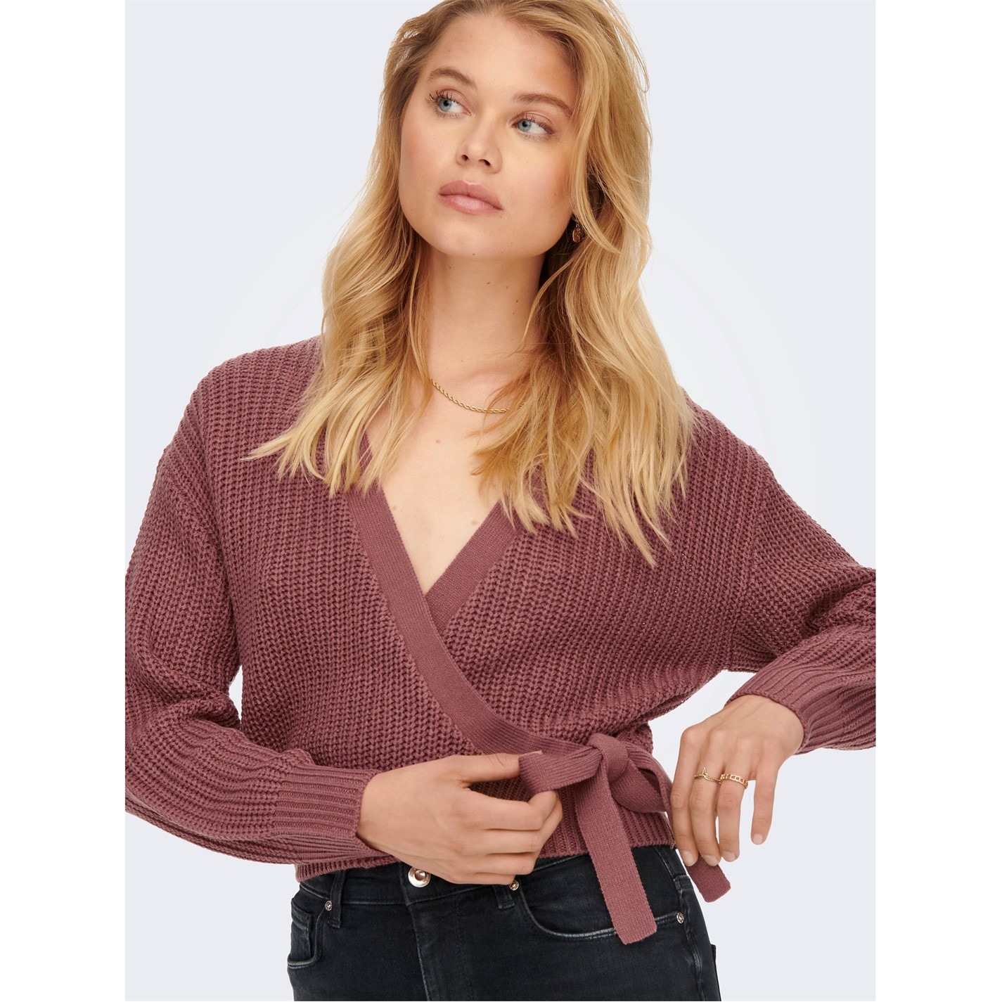 Šaty Only Nostalgia Rose 6721305 Women's Breda Wrap Cardigan - 5