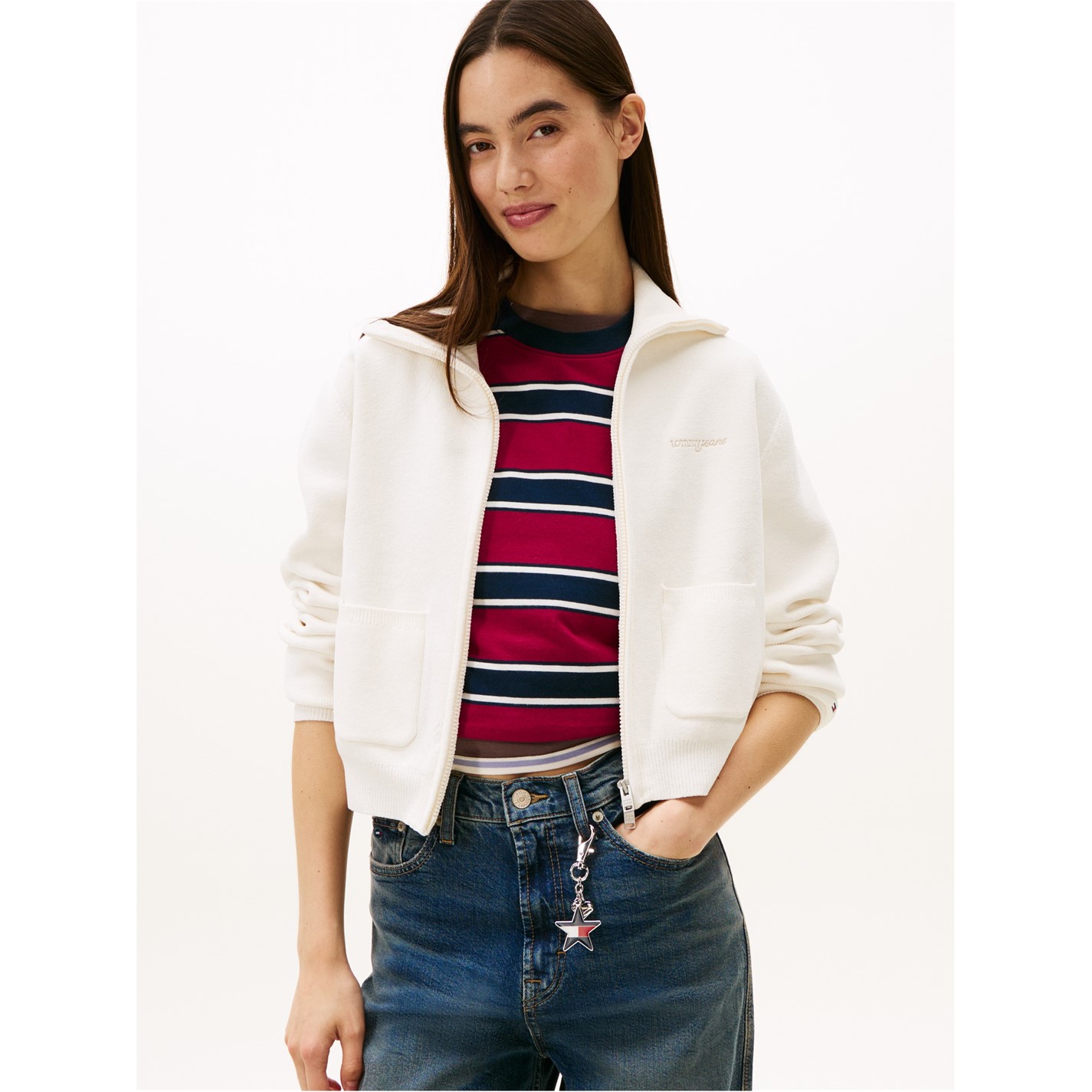 Tommy Jeans Ancient White 300463 TJ Cozy Script Crdi Ld61 - 2