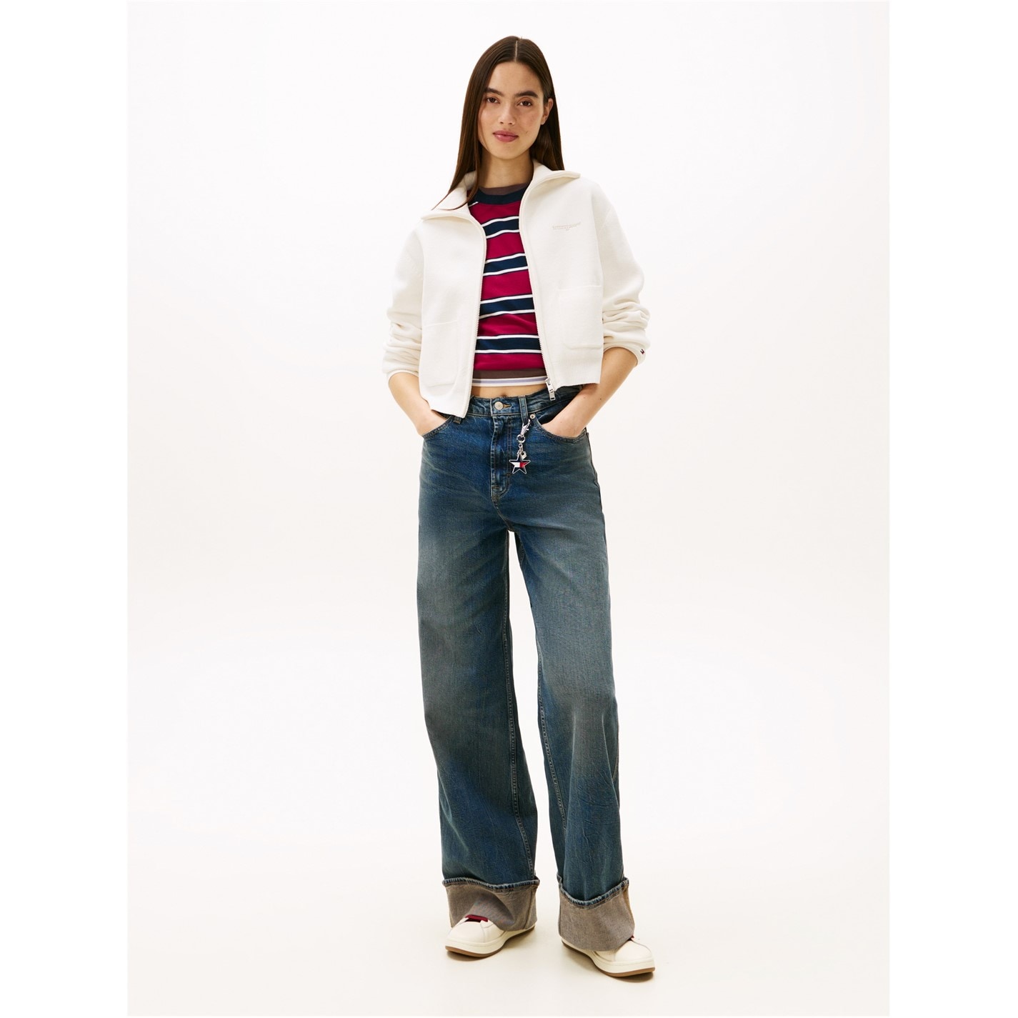 Tommy Jeans Ancient White 300463 TJ Cozy Script Crdi Ld61 - 4