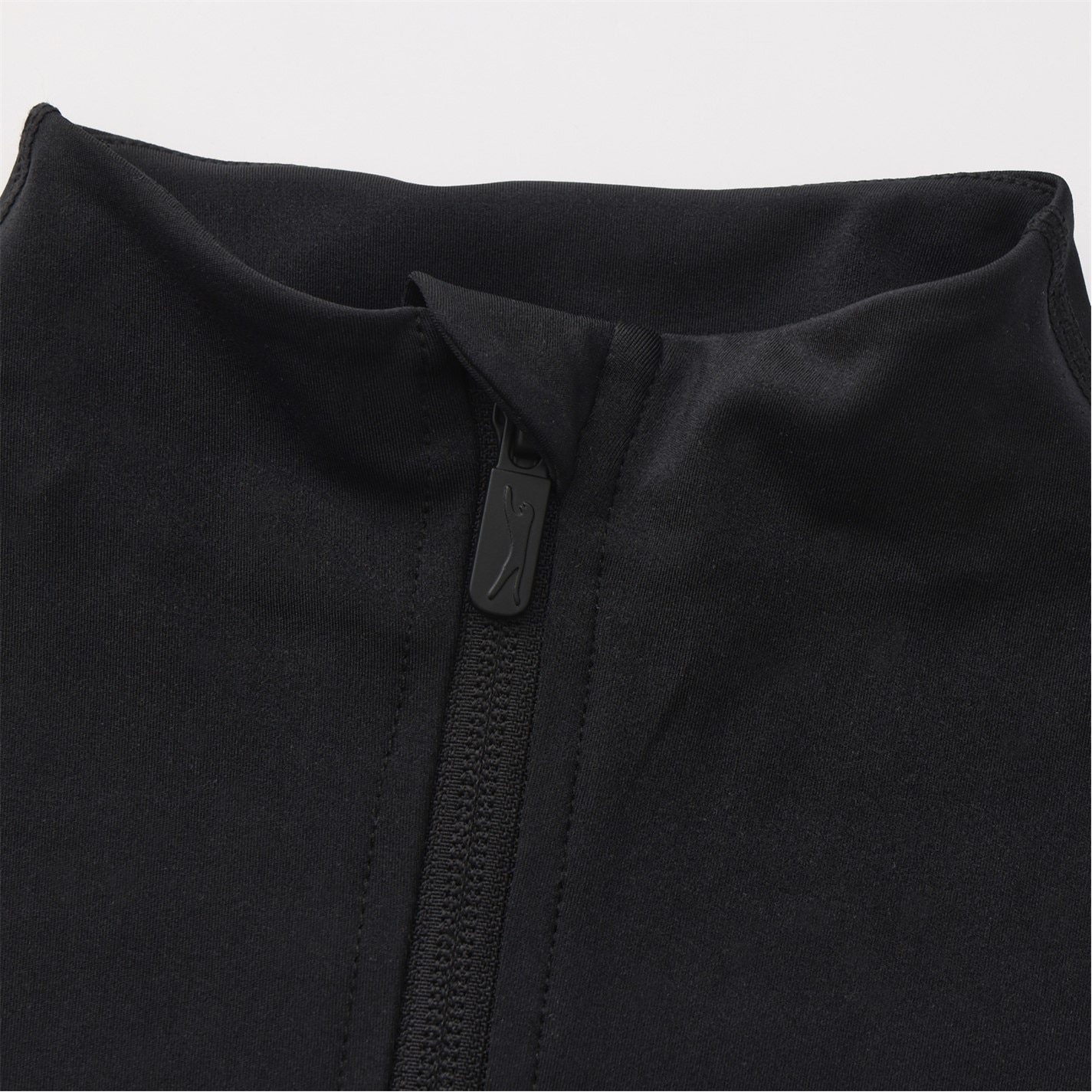 Bunda Slazenger Black 5283161 Women's Slim Fit Zip Collar Performance Tracksuit Top - 4