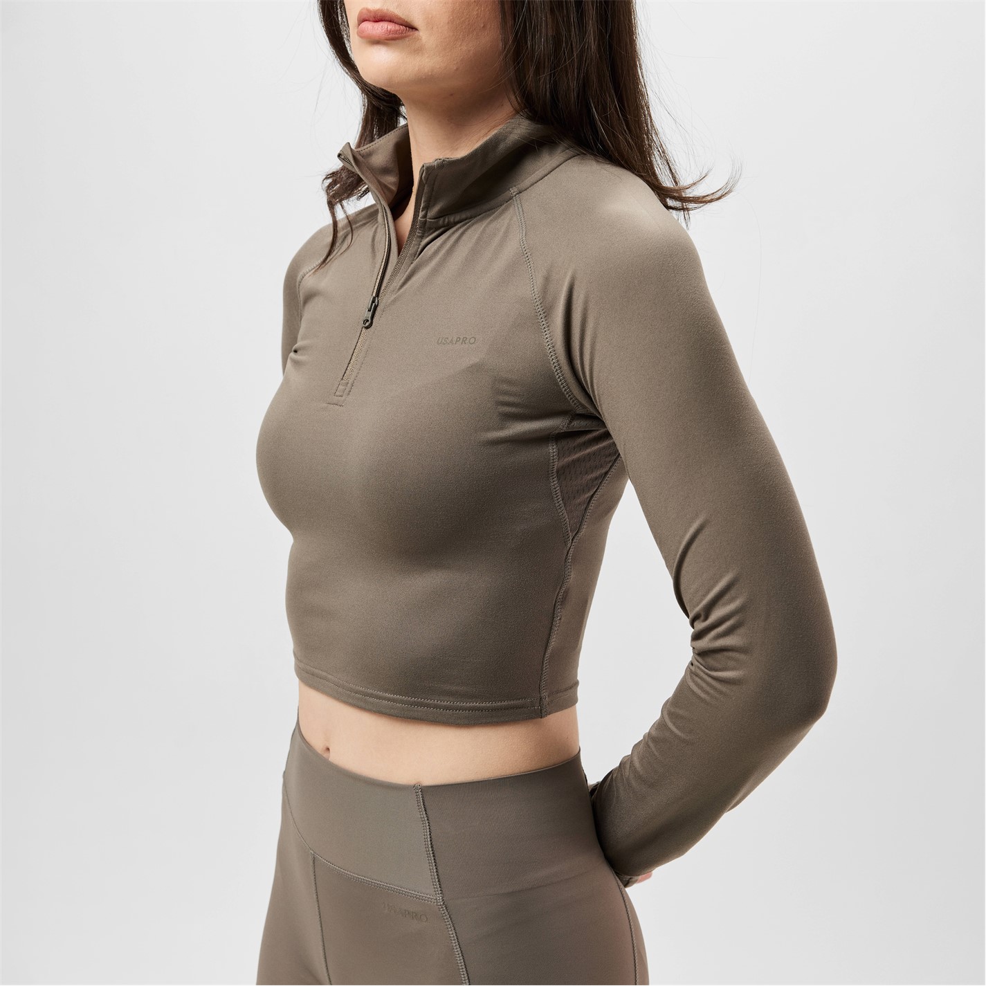 Bunda USA Pro Warm Ash 2944602 Training 1/4 Zip Jacket Womens - 3
