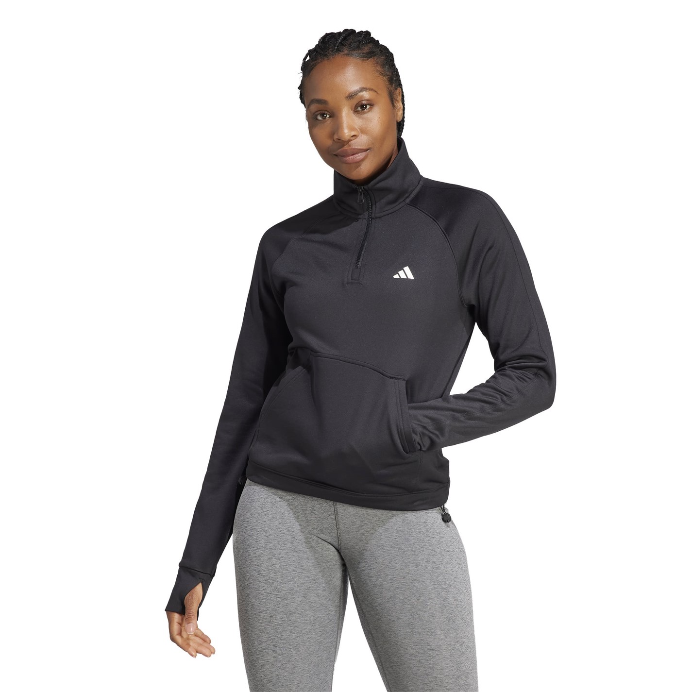 Bunda adidas Black 2528232 Quarter Zip Tracksuit Top Womens - 2