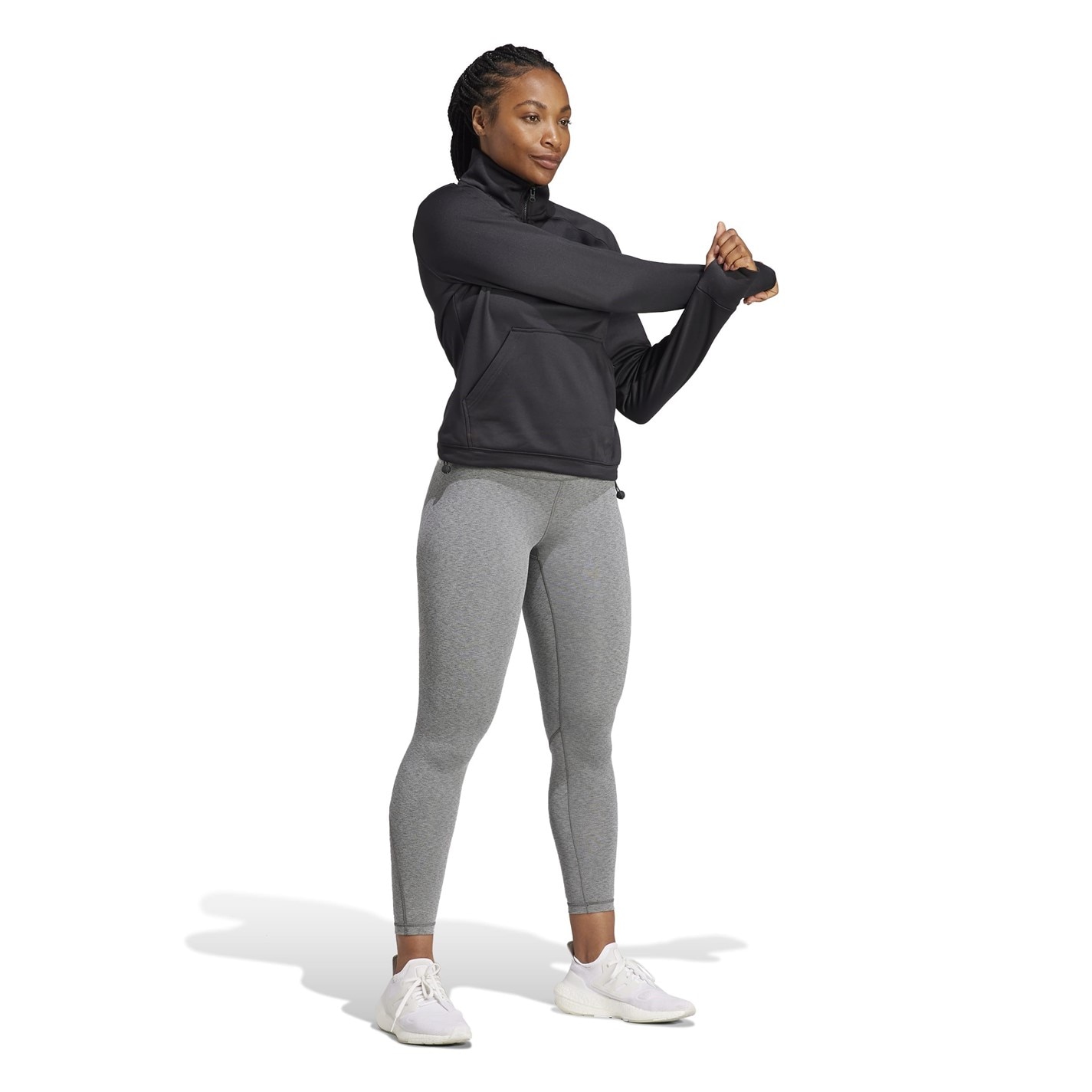 Bunda adidas Black 2528232 Quarter Zip Tracksuit Top Womens - 4