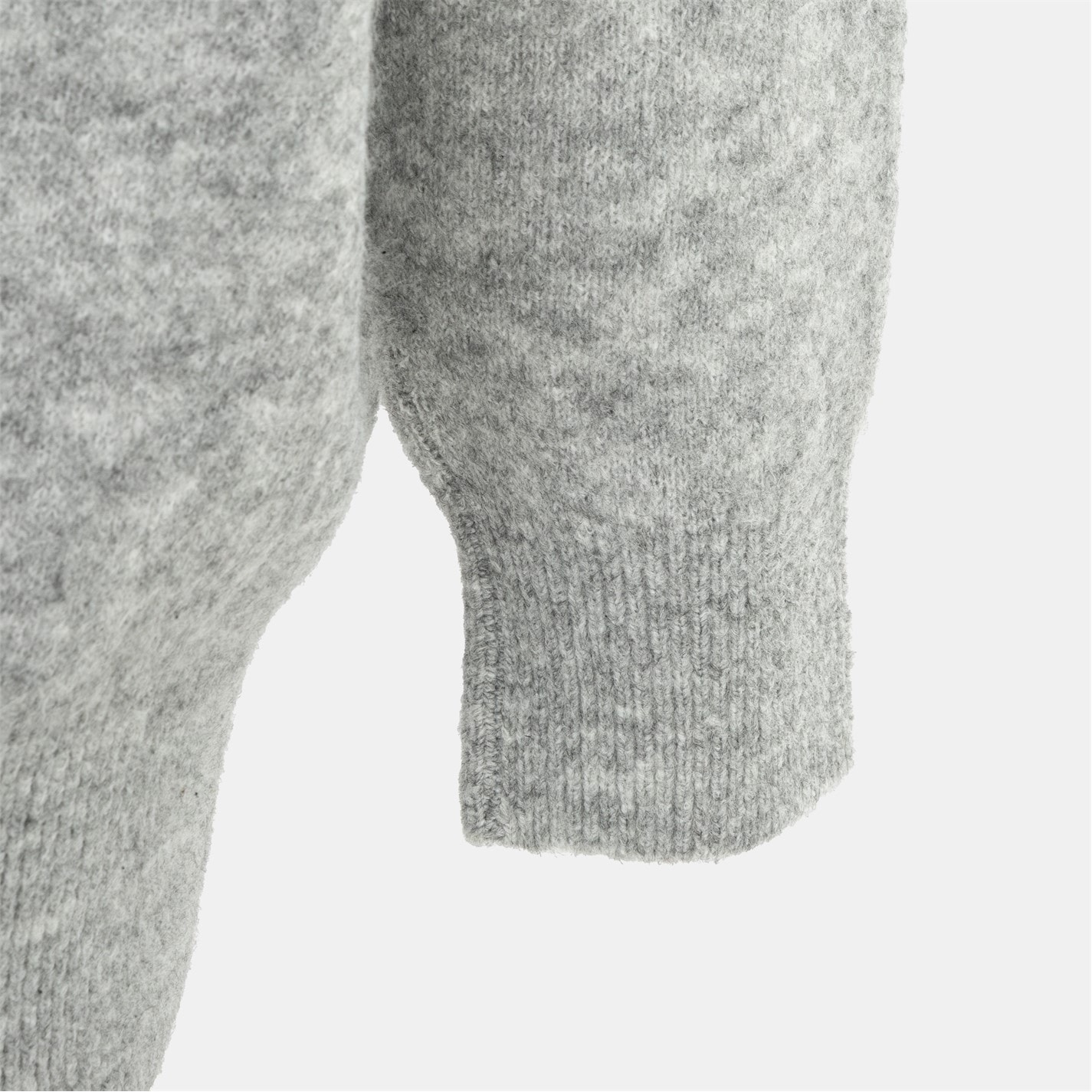 Miso Grey 7542986 Knit V neck Button Cardigan Women - 5