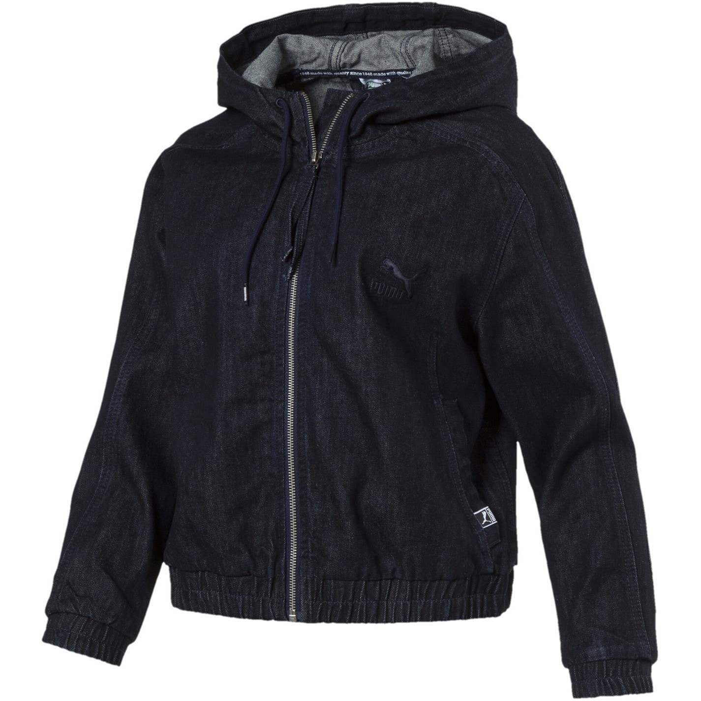 Bunda Puma Black 5420575 (8) Denim T7 Track Jacket Womens - 1