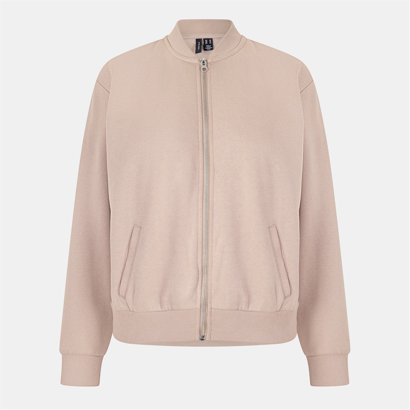 Vero Moda Silver Mink 5339526 Women's Lonnie Zip Cardigan - 1