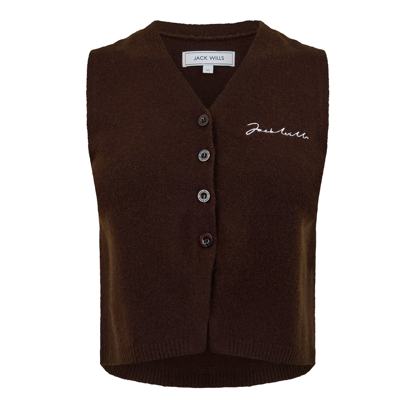 Šaty Jack Wills Cocoa 2742312 Women's Knitted Sweater Vest - 5