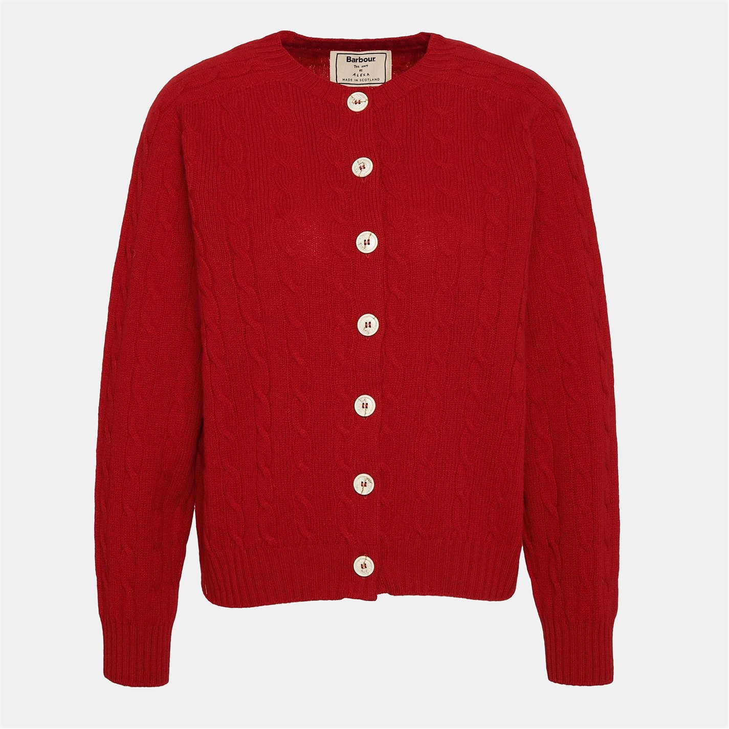 Barbour Ruby Red 1510008 The Edit by Alexa Gail Cardigan - 1