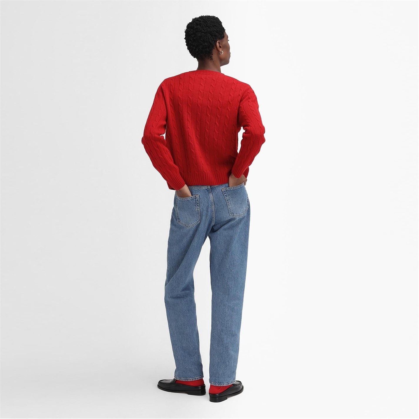 Barbour Ruby Red 1510008 The Edit by Alexa Gail Cardigan - 3