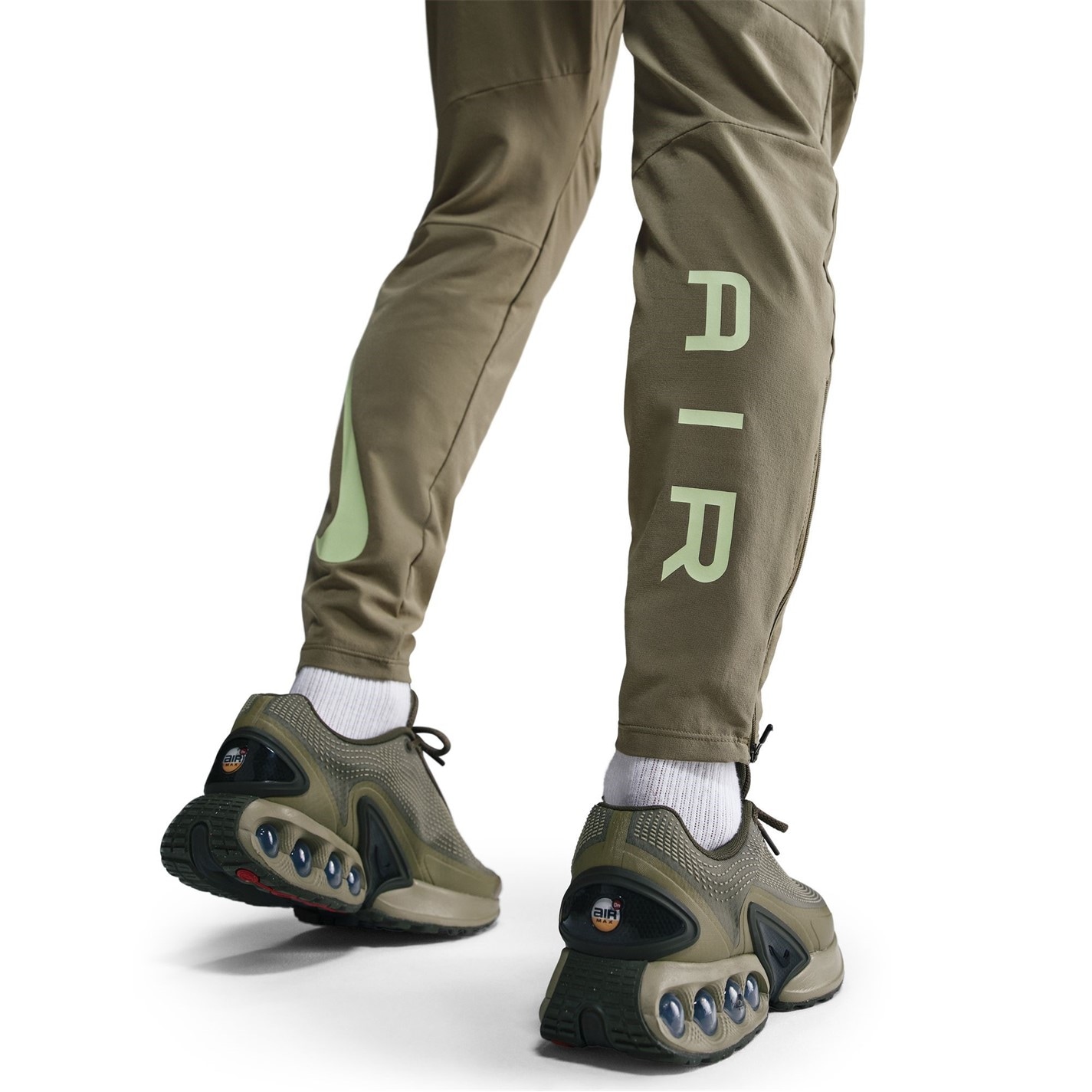 Tepláky Nike Olive Green 762139 Air Run Tracksuit Bottoms Mens - 4