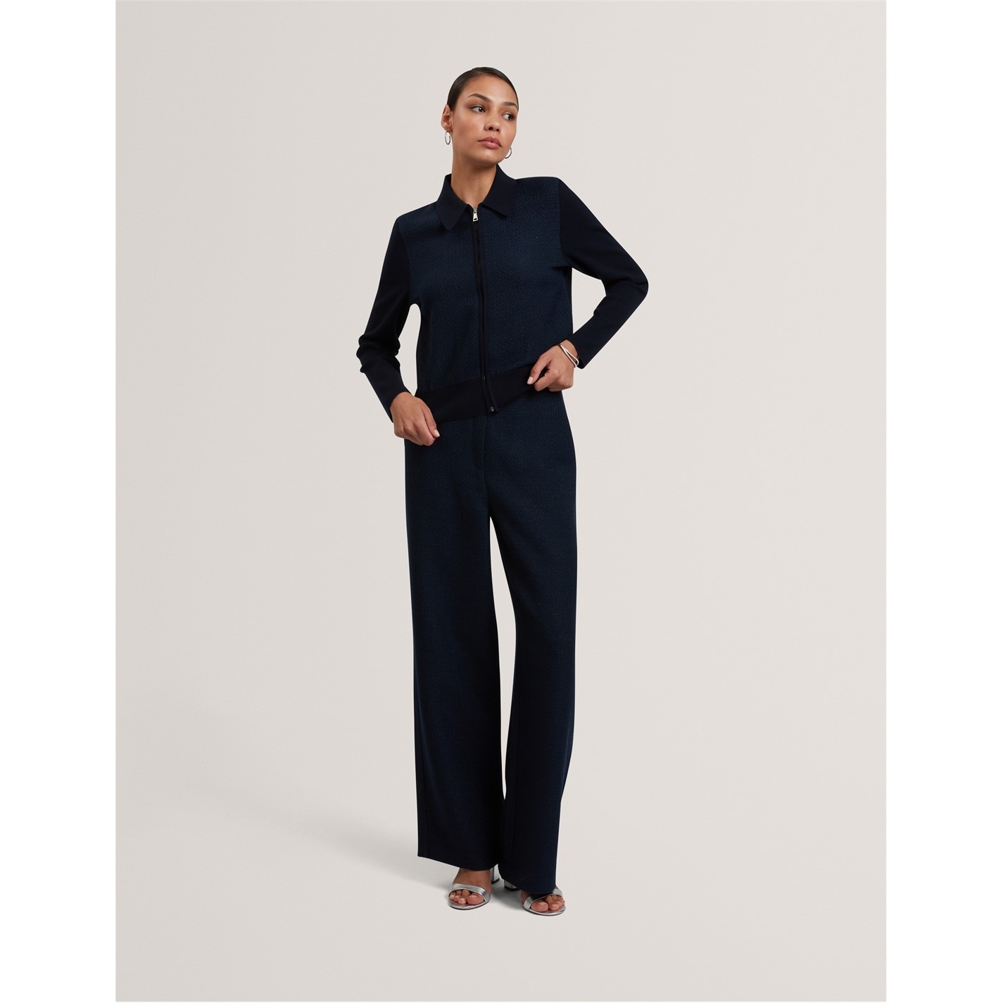 Ted Baker Navy 252463 Women's Knitted Zipped Cardigan - 5