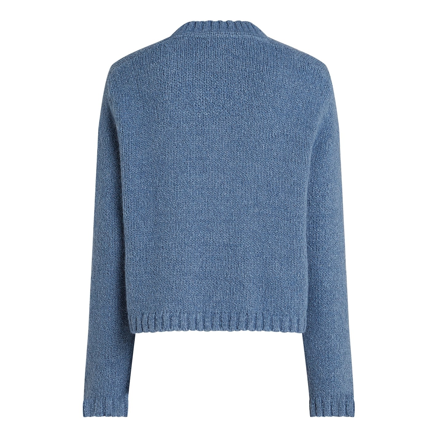 Tommy Hilfiger Flint Blue 300727 Women's Textured Gold Button Cardigan - 6