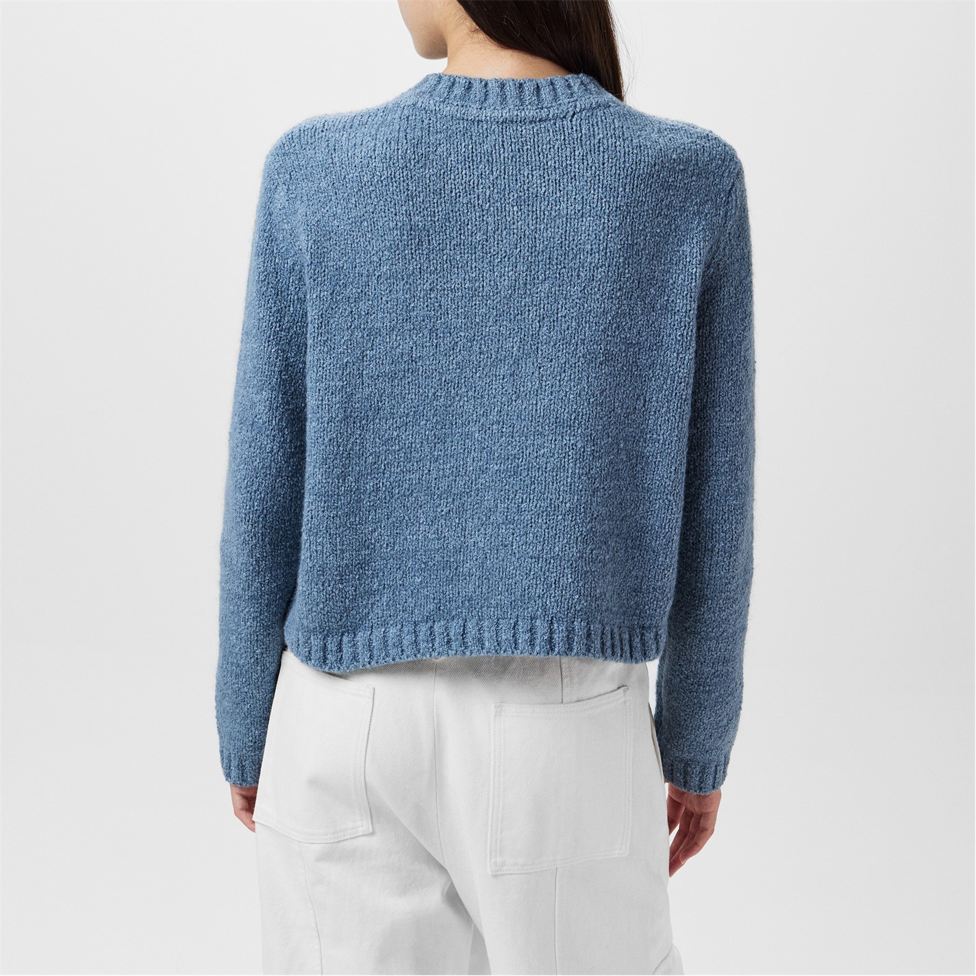 Tommy Hilfiger Flint Blue 300727 Women's Textured Gold Button Cardigan - 3