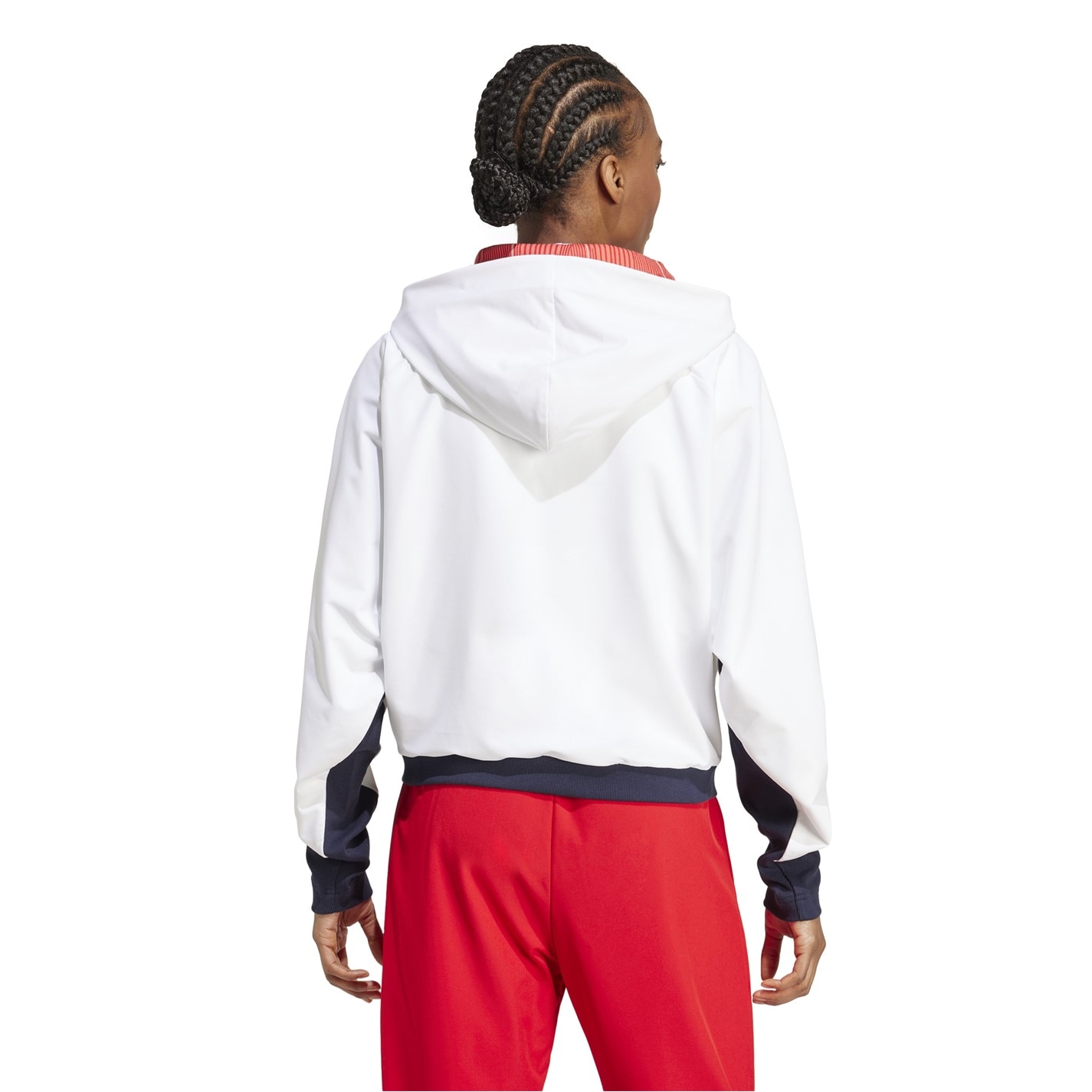 Bunda adidas White 7130760 Women's Poland Performance Tracksuit Top - 3