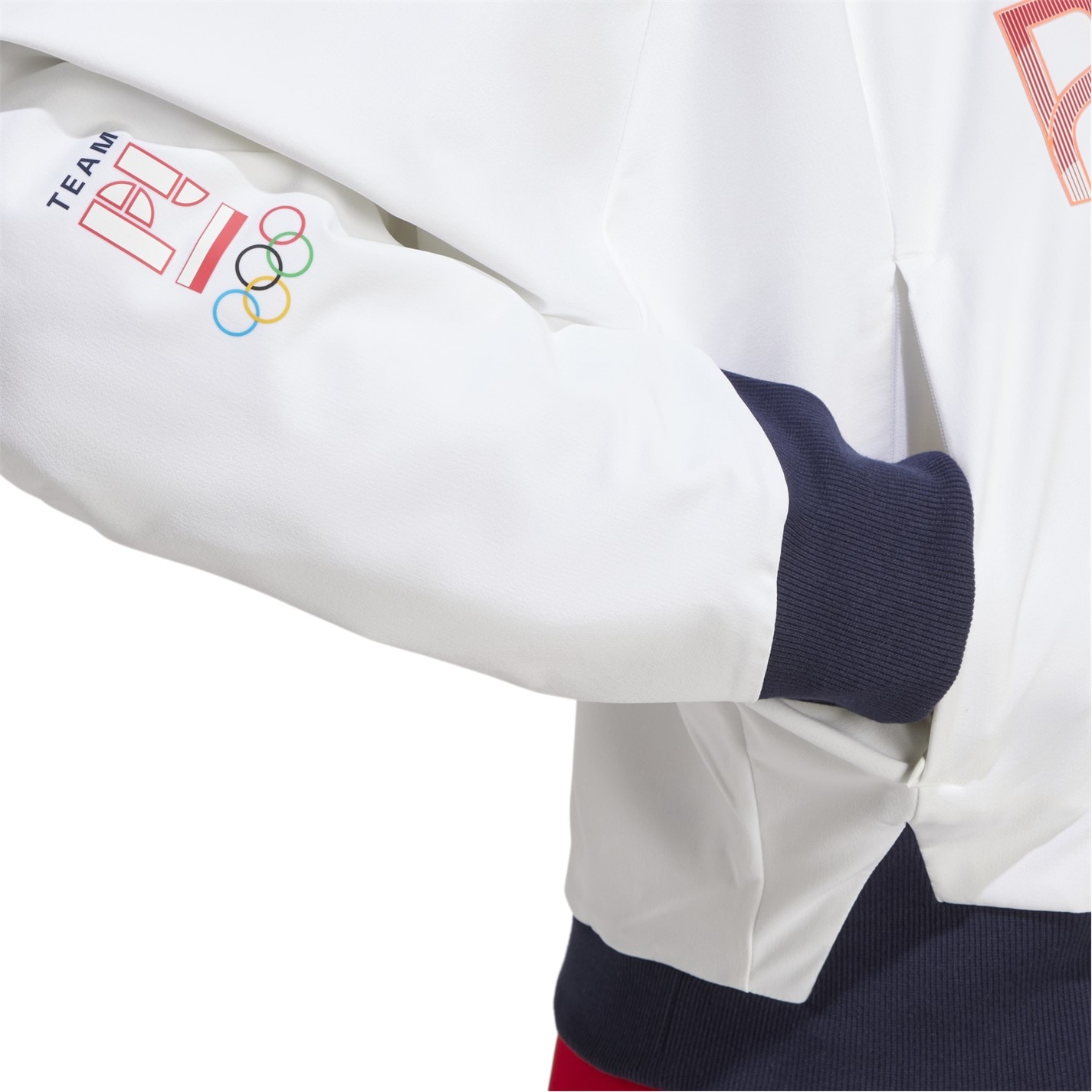 Bunda adidas White 7130760 Women's Poland Performance Tracksuit Top - 5