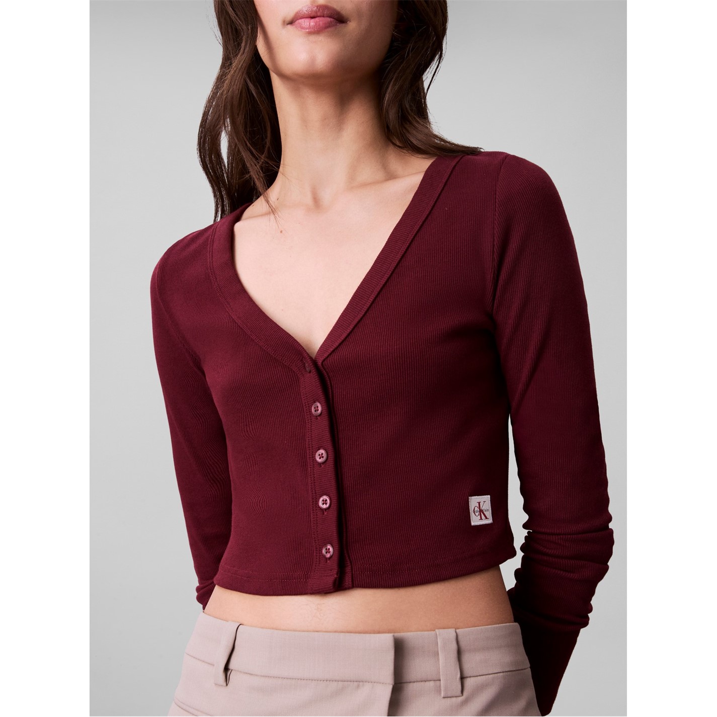 Calvin Klein Jeans Deep Rouge 1188909 Women's CKJ Cardigan - 1