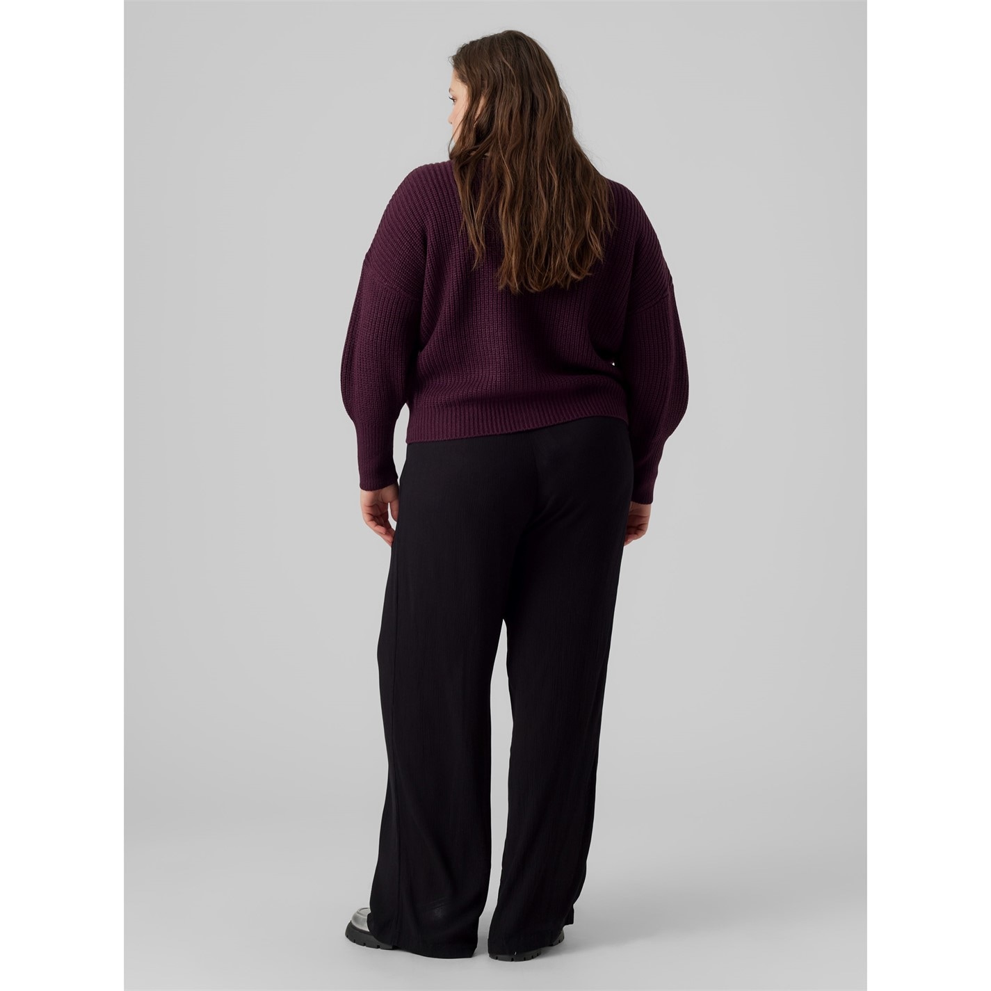 Šaty Vero Moda Winetasting 9499164 Women's Plus Size Cardigan - 3