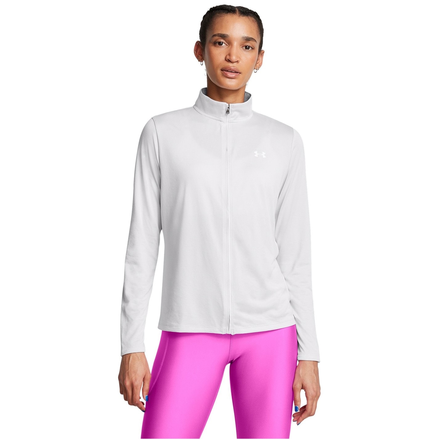 Bunda Under Armour Halo Grey 2052757 Women's Tech Full-Zip Performance Tracksuit Top - 2
