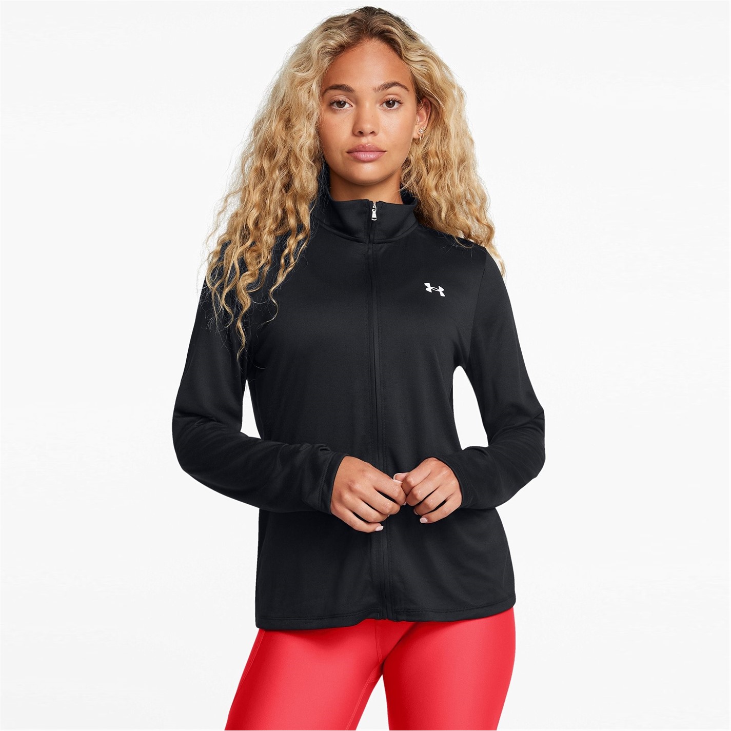 Bunda Under Armour Black 5457323 Women's Tech Full-Zip Performance Tracksuit Top - 2