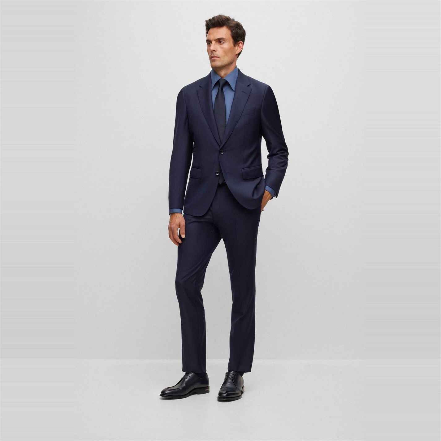 Kalhoty Boss Navy 5713721 Men's T Straight Trousers - 3