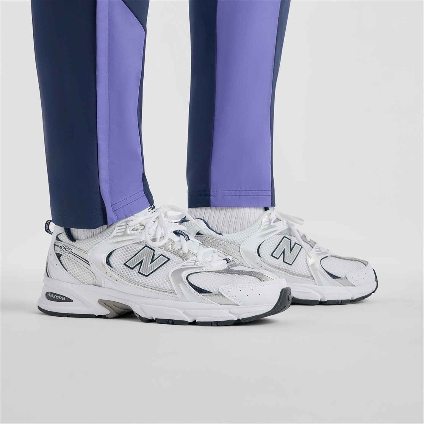 Tepláky New Balance Purple 2637312 Men's Closed Hem Woven Joggers - 3
