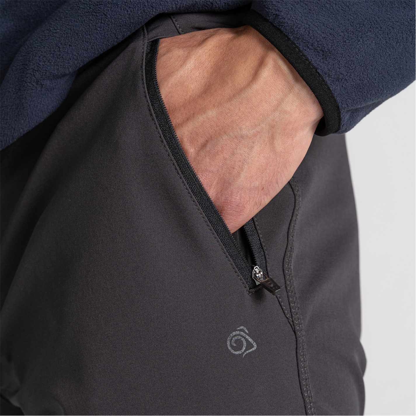 Kalhoty Craghoppers Dark Lead 3523721 Men's Expedition Performance Slim Fit Trousers - 6