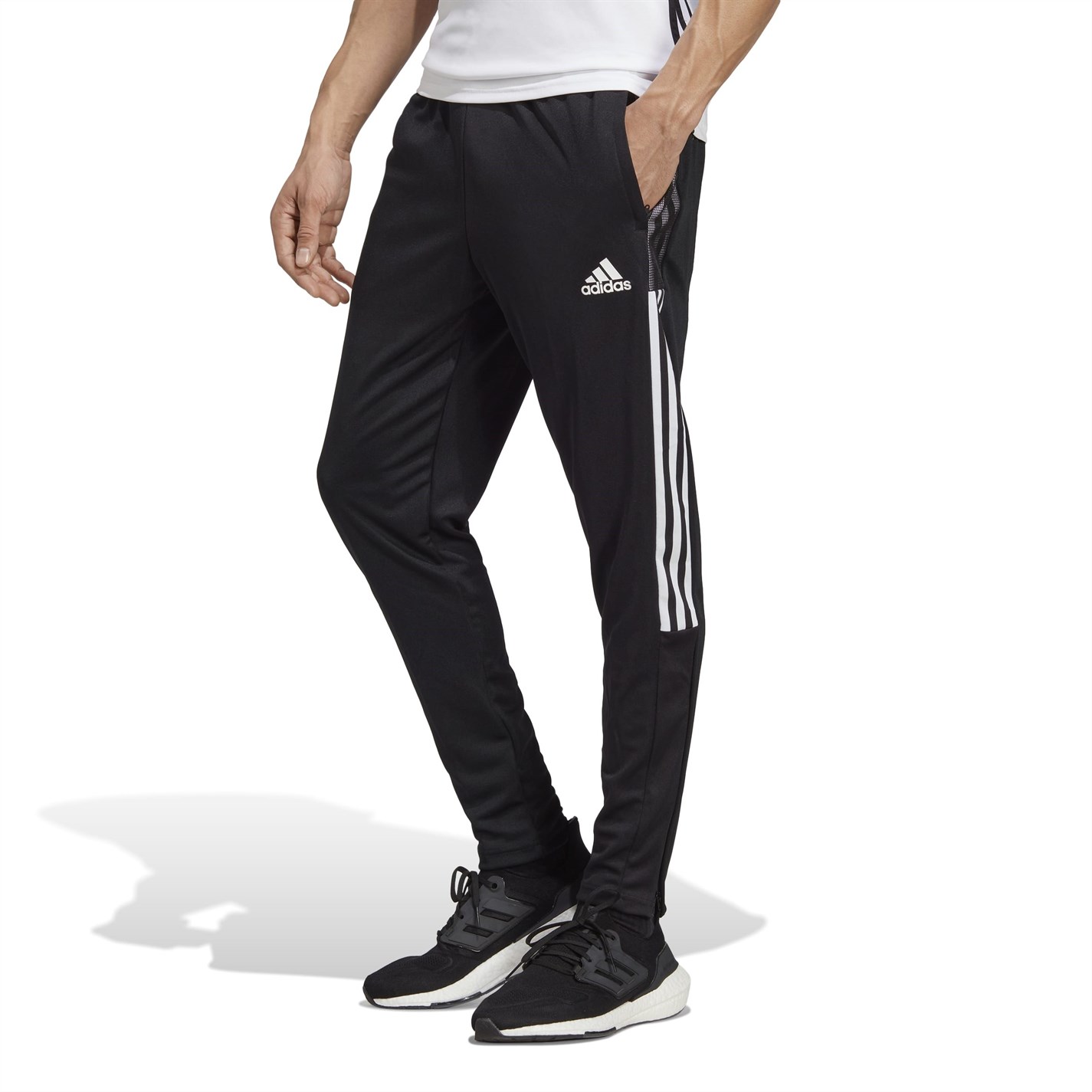 Tepláky adidas Black 264977 Trio 21 Tracksuit Bottoms Mens - 4